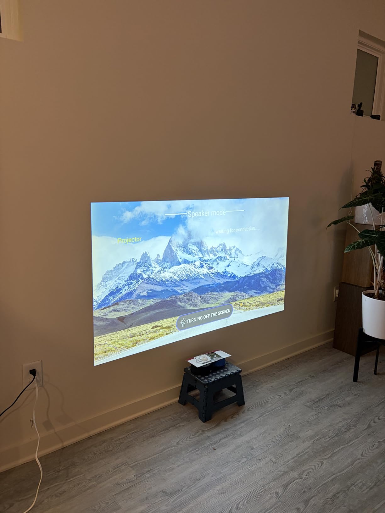 HAPPRUN 4K Decoding Daytime Smart Projector with WiFi and Bluetooth | Smart Projector with WiFi and Bluetooth, AI Auto Focus & Keystone, Home Theater Projector for Indoor & Outdoor Movies customer photo 2