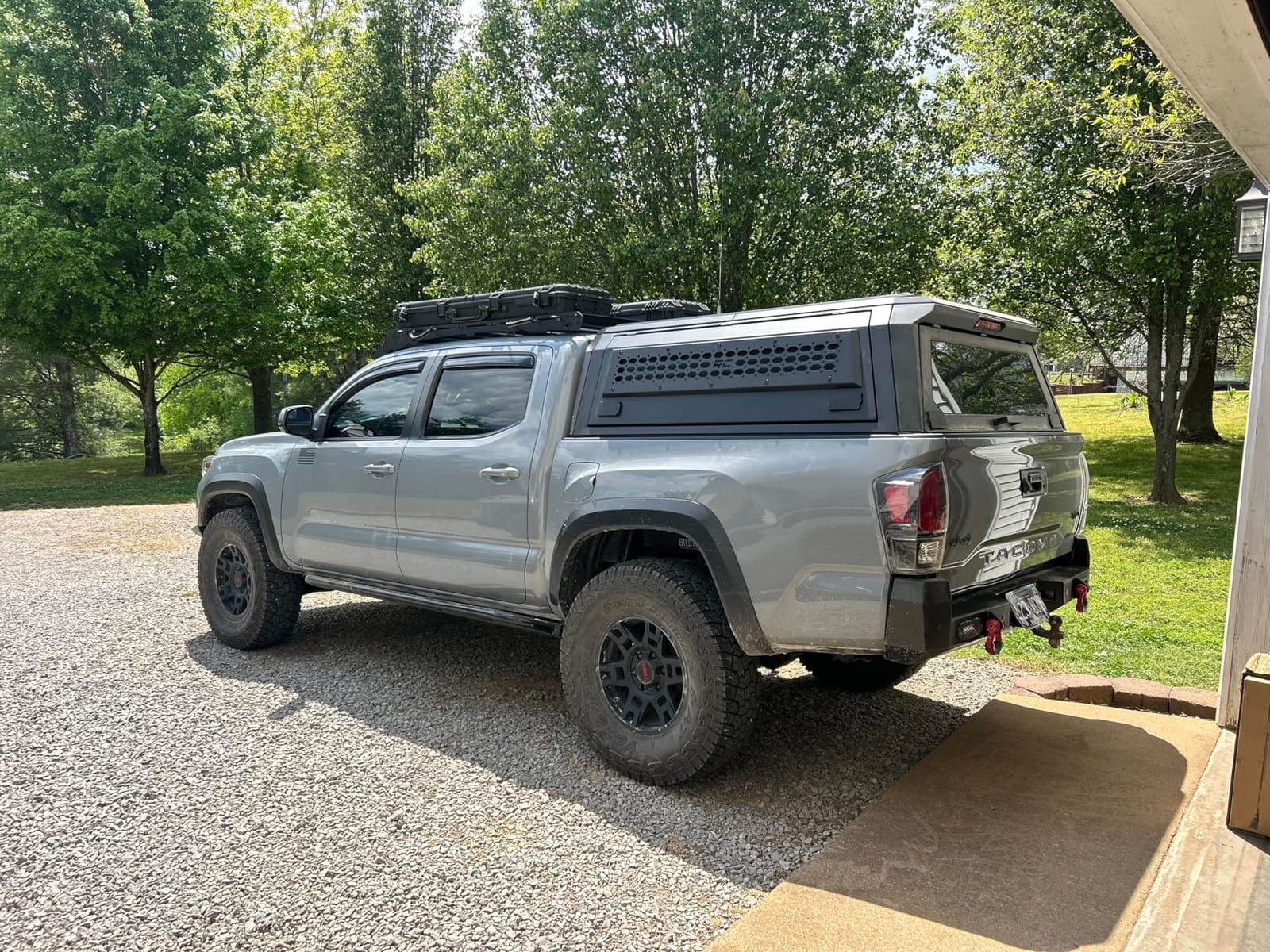Rough Country Truck Bed Cap Topper for Toyota Tacoma (2016-2023) 5' Bed - Modular Design, Locking Gullwing Access Doors, Molle Panels, LED Interior Lighting customer photo 2