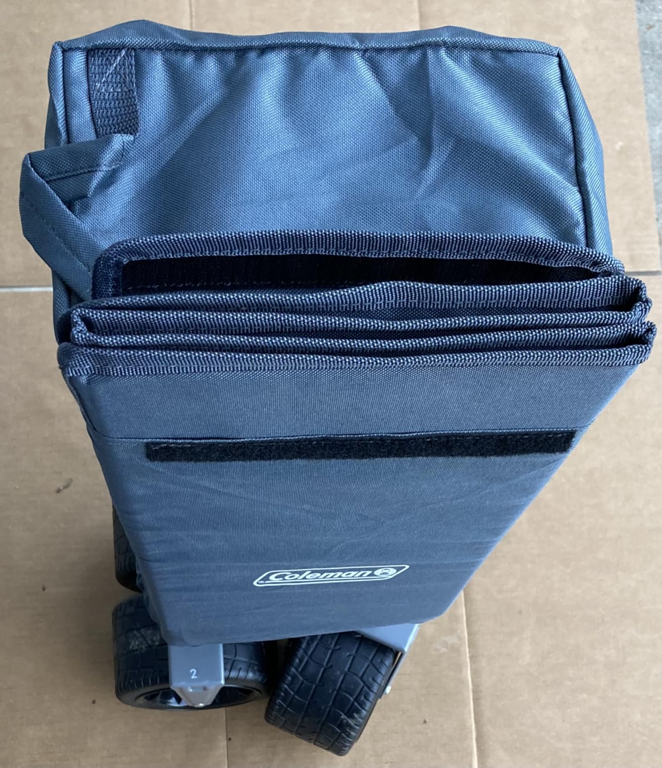 Coleman XL Collapsible Wagon, Heavy-Duty 400 lb Capacity, Large 50+ Gallon Utility Cart with All-Terrain Wide-Base Wheels, One-Pull Folding Design, Removable Wheels & Ergonomic Handle - Blue customer photo 2