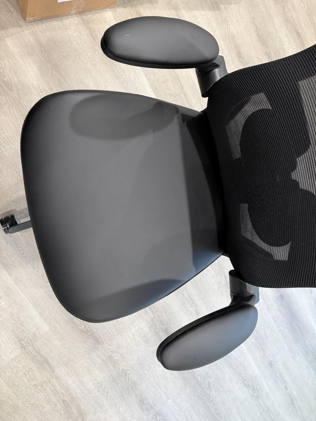 Drafting Chair 400lbs Heavy Duty Tall Office Chair Big and Tall Ergonomic Standing Desk Chair with Lumbar Support and Adjustable Footrest Ring, Comfy Mesh Wide Chair with Flip-up Armrests, Black customer photo 1