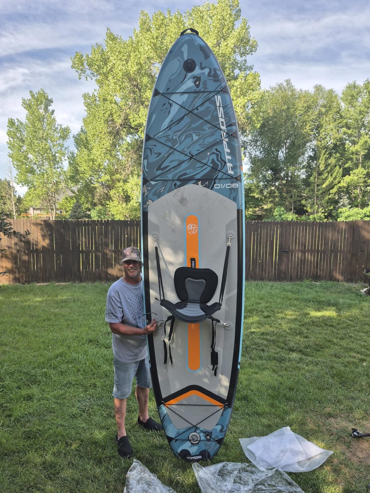 Inflatable Paddle Board, 450lbs Extra Wide Stand Up Paddleboard | 11'6