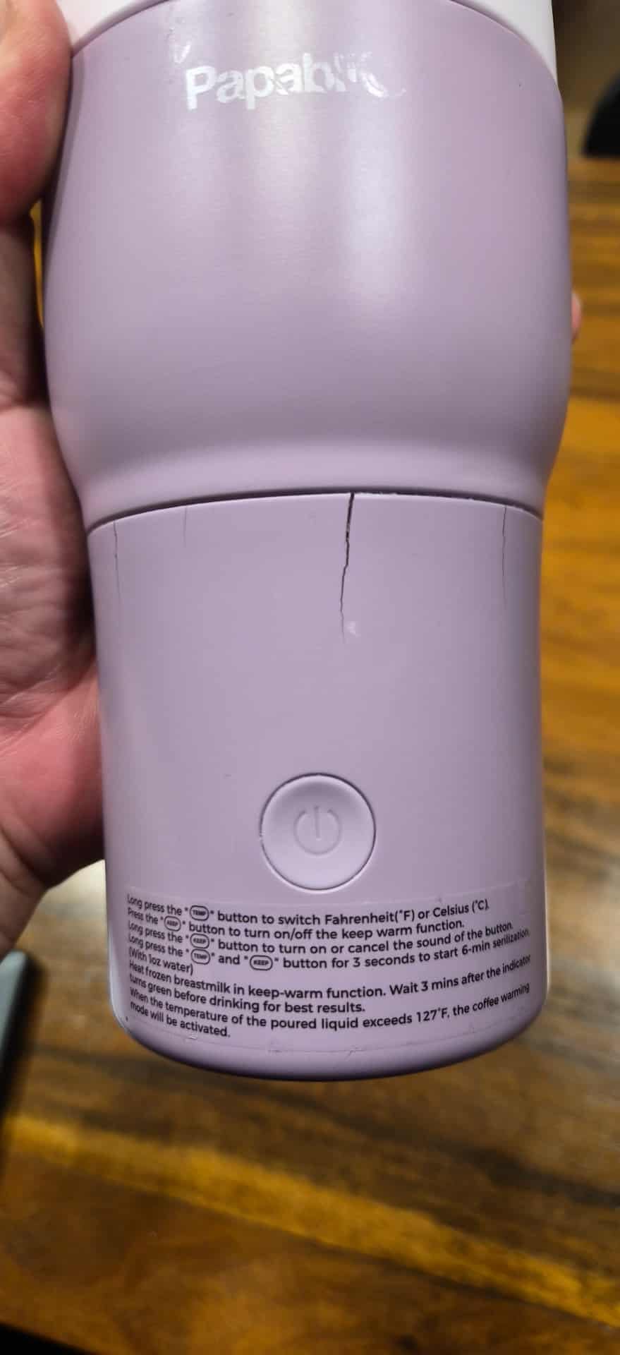 Papablic 2X Faster Portable Baby Bottle Warmer Pro for Travel | Baby-Safe Food-Grade, Built-In Sterilizer, 5 Temperature Settings, Portable, Long-Lasting Battery, Rechargeable, BPA-Free customer photo 1