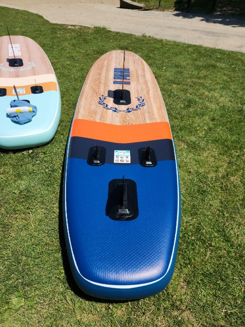 Niphean (Extra Large) Inflatable Paddle Board, SUP for 2+1 People/Family | 500lbs Capacity Paddle Boards for Adults with Complete SUP Accessories, StabilTrac Fin Non-Slip Paddleboard, Gift Ideas customer photo 2