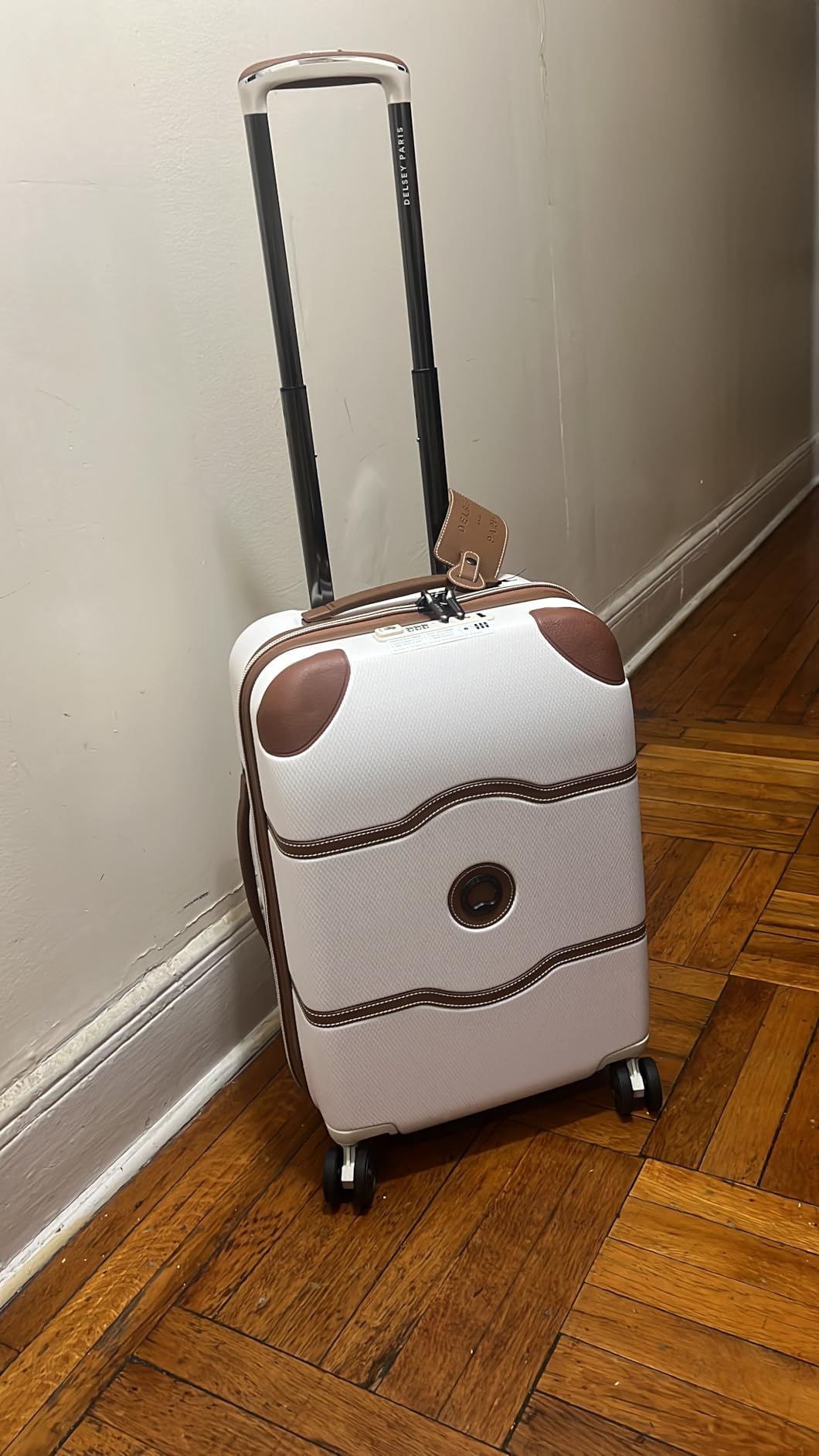 DELSEY PARIS Chatelet Air 2.0, 20 Inch Carry-On Plus Luggage, Beige Rose customer photo 2