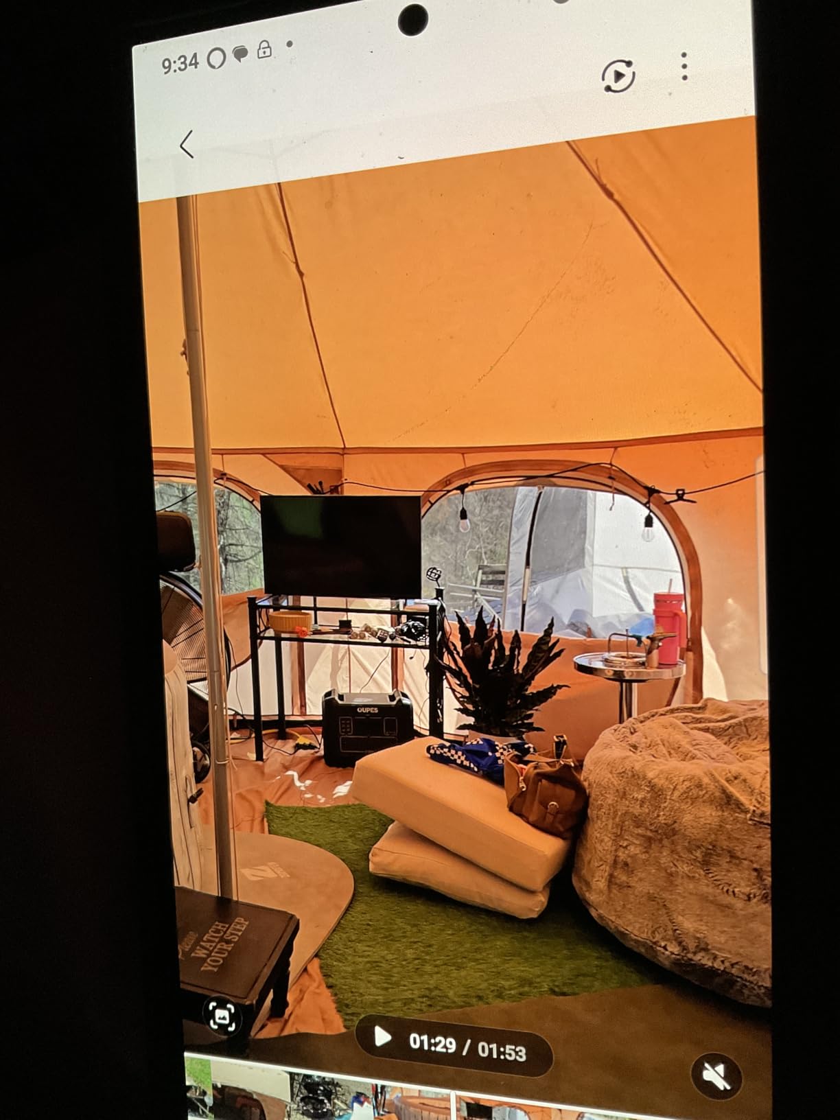 WildFinder 16.5ft Canvas Bell Tent, Large Yurt Tent with Stove Jack | 4 Seasons Tent for Camping with 8 Mesh Windows, Removable Floor, 55