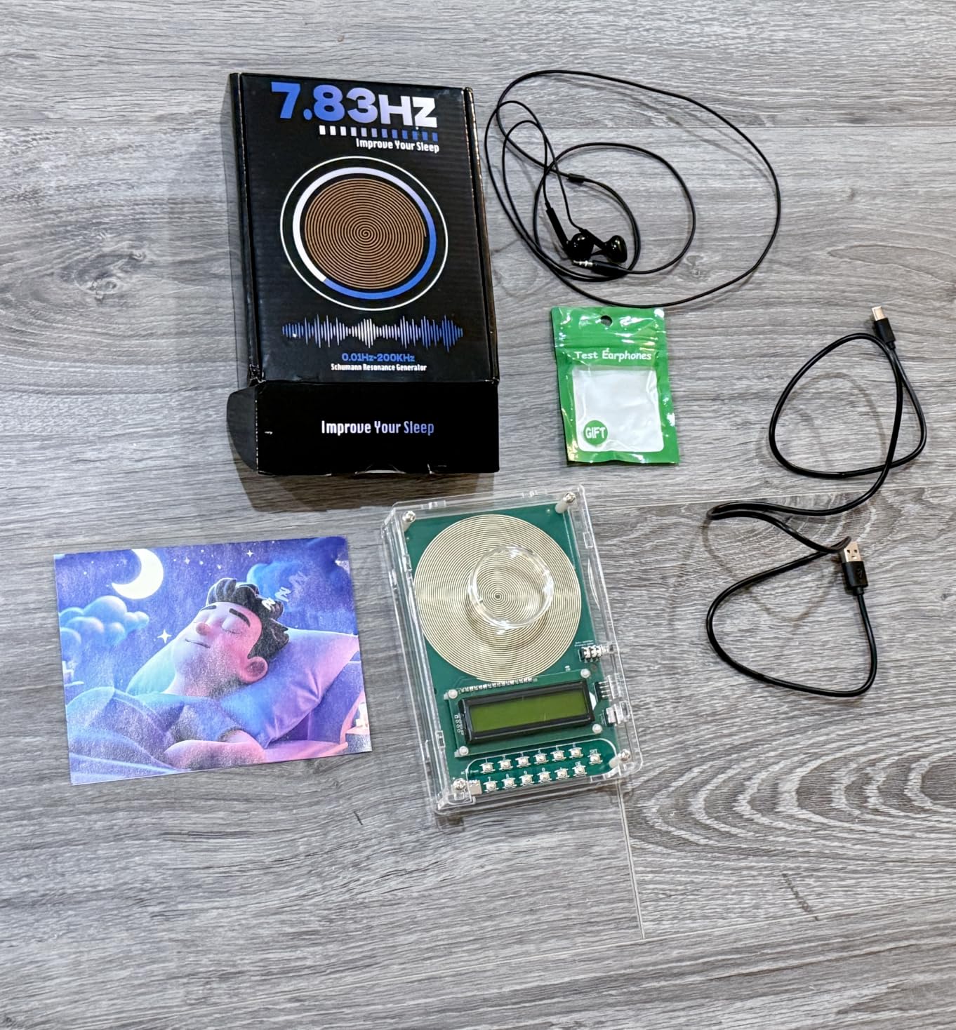 Frequency Generator for Healing | 7.83Hz Schumann Resonance Generator | Adjustable 0.01Hz-200kHz Sound Device with Acrylic Case for Sleep, Meditation & Relaxation customer photo 1