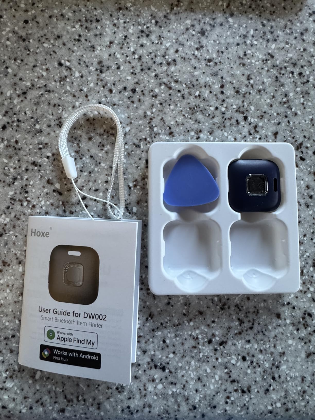 Hoxe Air Tracker Tags-4 Pack for iOS & Android, Smart Tag for Key, Bag, Pet | Dual System Luggage Tracker Compatible with Apple Find My & Google Find Hub App, Bluetooth Key Finder Replaceable Battery customer photo 2