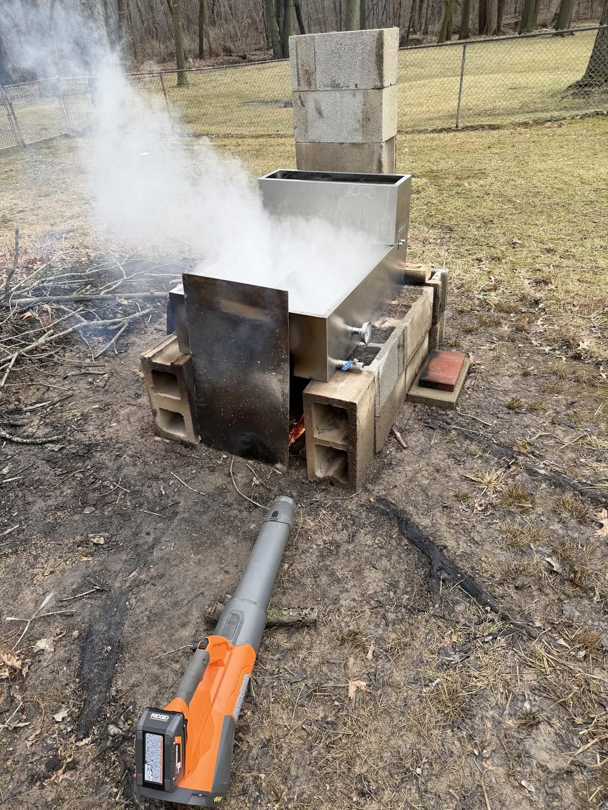 48x24x9.5 Inch Maple Syrup Evaporator Pan, Evaporator Pan for Boiling Maple Syrup with Valve, Thermometer customer photo 1