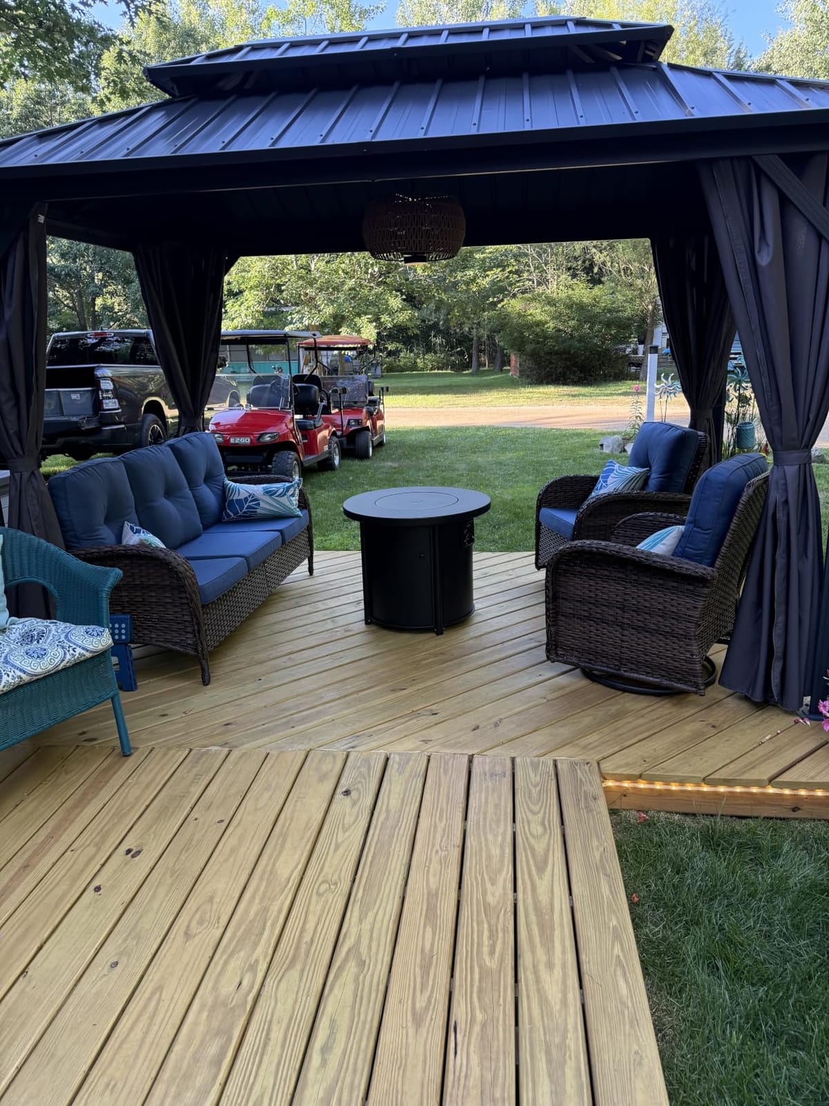 PURPLE LEAF Patio Hardtop Gazebo 10' x 16' Aluminum with Double Roof, Grey | Narrow Space Design, 3.9