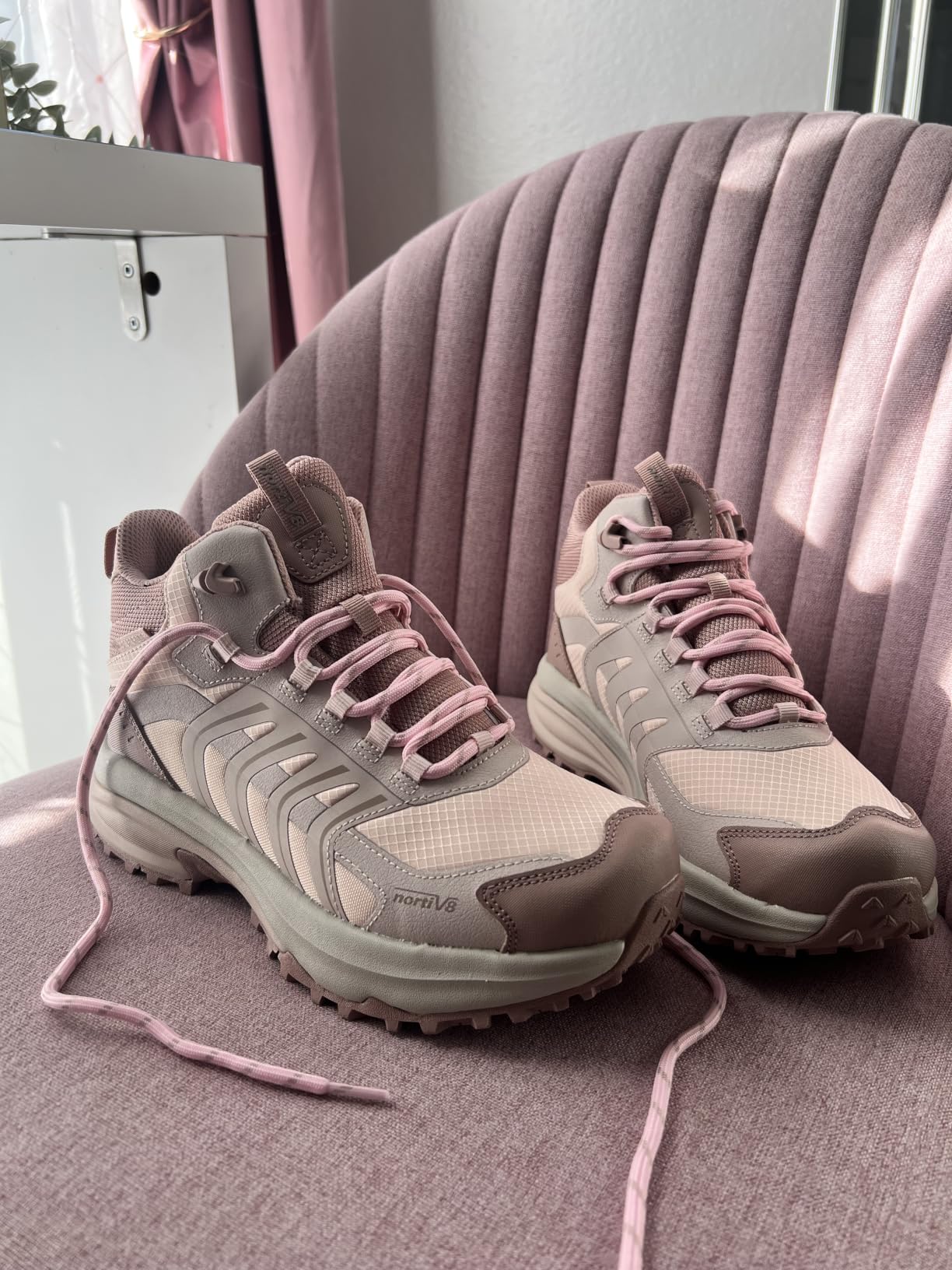 NORTIV 8 Waterproof Women's Hiking Boots Armadillo FieldLite customer photo 2