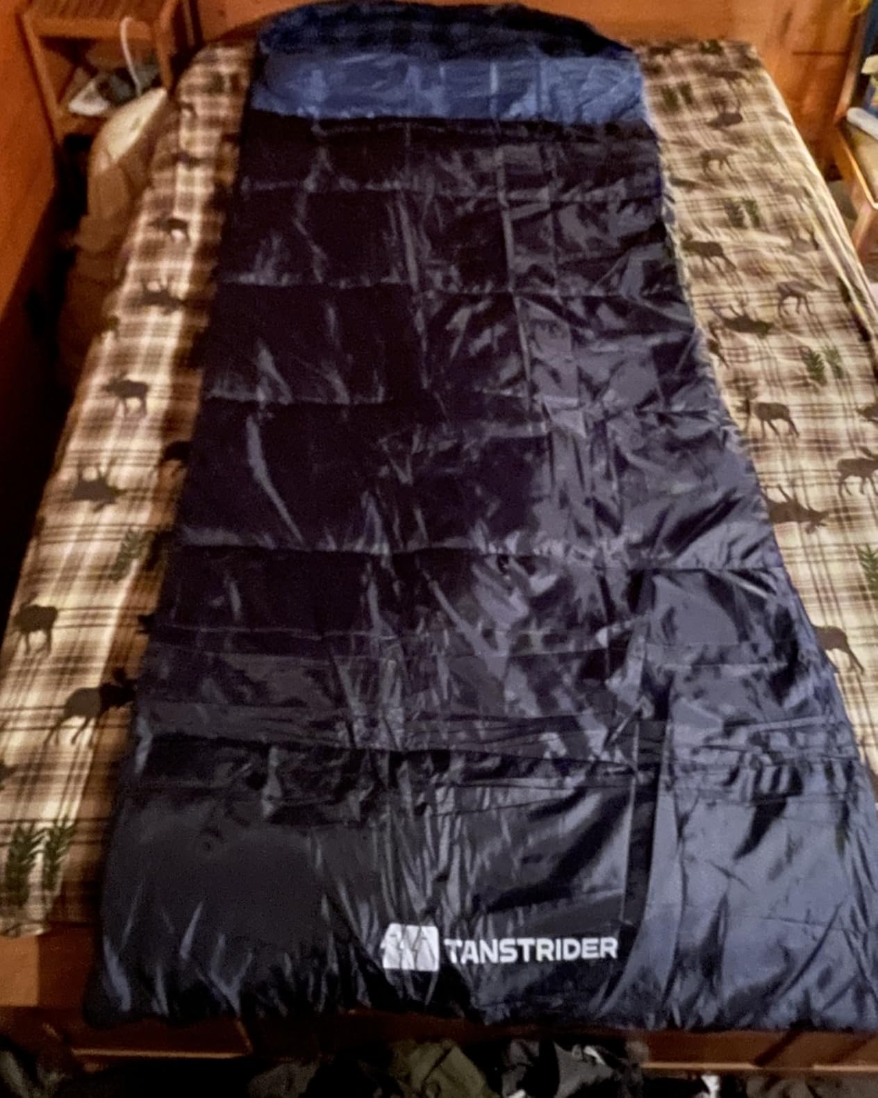 Cotton Flannel XXL Winter Sleeping Bags for Adults Big and Tall, Cold Weather 90x39 Inch Camping Sleep Bag, Waterproof Machine Washable 4 Season Outdoor Camping Gear, 2-Way Zipper customer photo 1