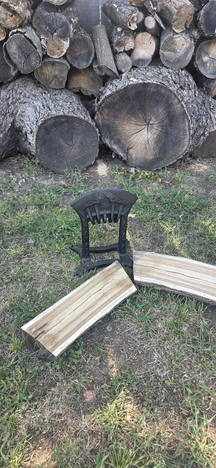 Kindling Splitter, Heavy Duty Cast Iron Manual Wood Splitter for Firewood customer photo 2