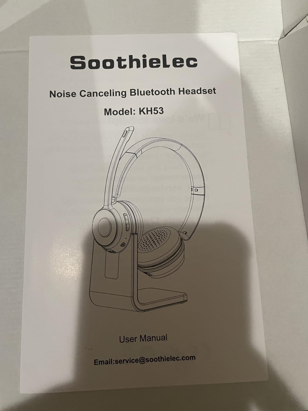 Wireless Headset with Mic for Work, Bluetooth Headset with Noise Cancelling | Headphones with Microphone Mute & USB Dongle for PC/Computer/Laptop/Cell Phones/Remote Work/Call Center (Black) customer photo 1