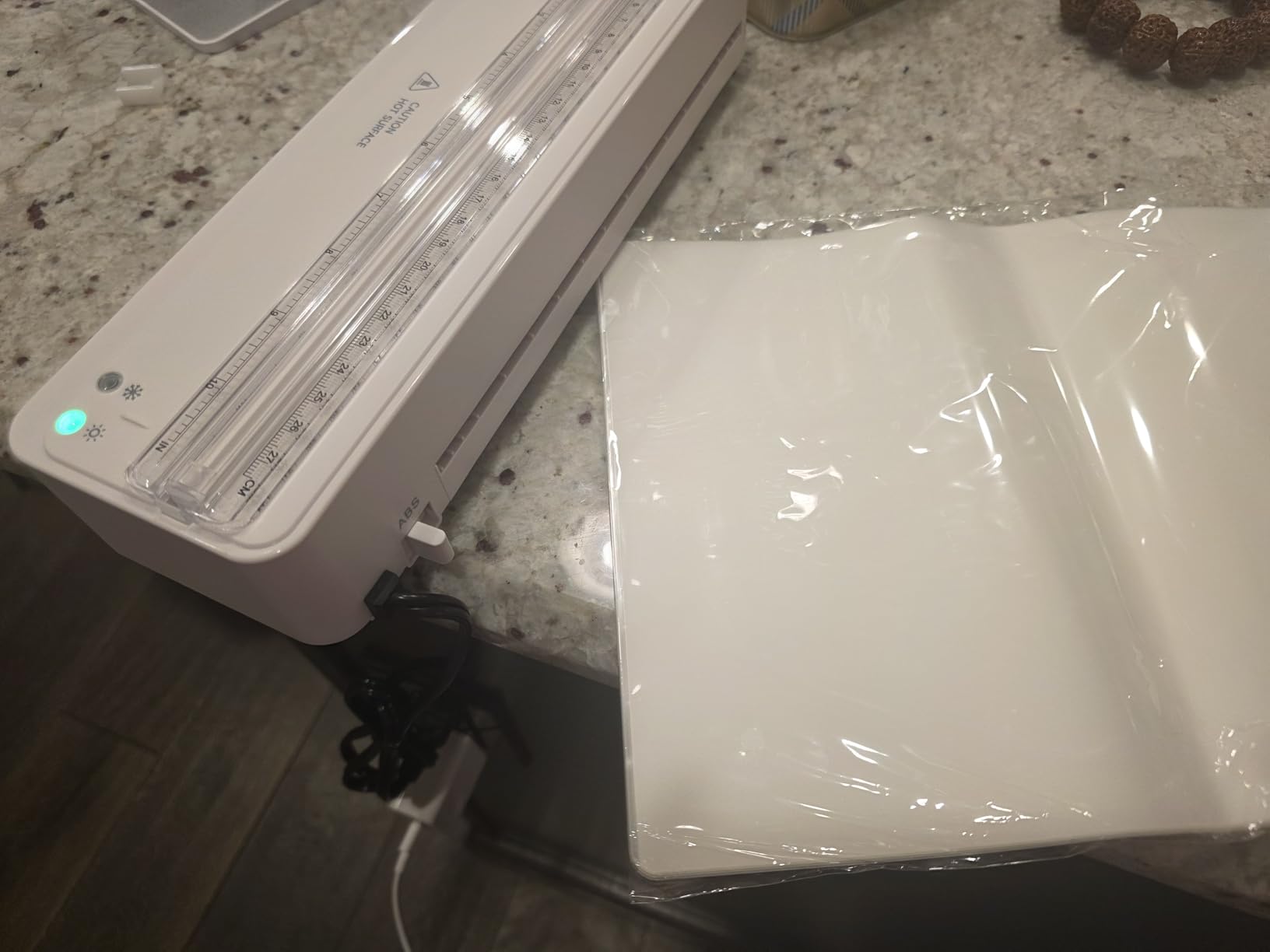 9 Inch Thermal Laminator, with 40 Pack Letter Size Pouches, 2 Roller System | Fast 90s Warm-Up, ABS Jam Release, Built-in Cutter, Portable Design, Home, Office & School customer photo 2