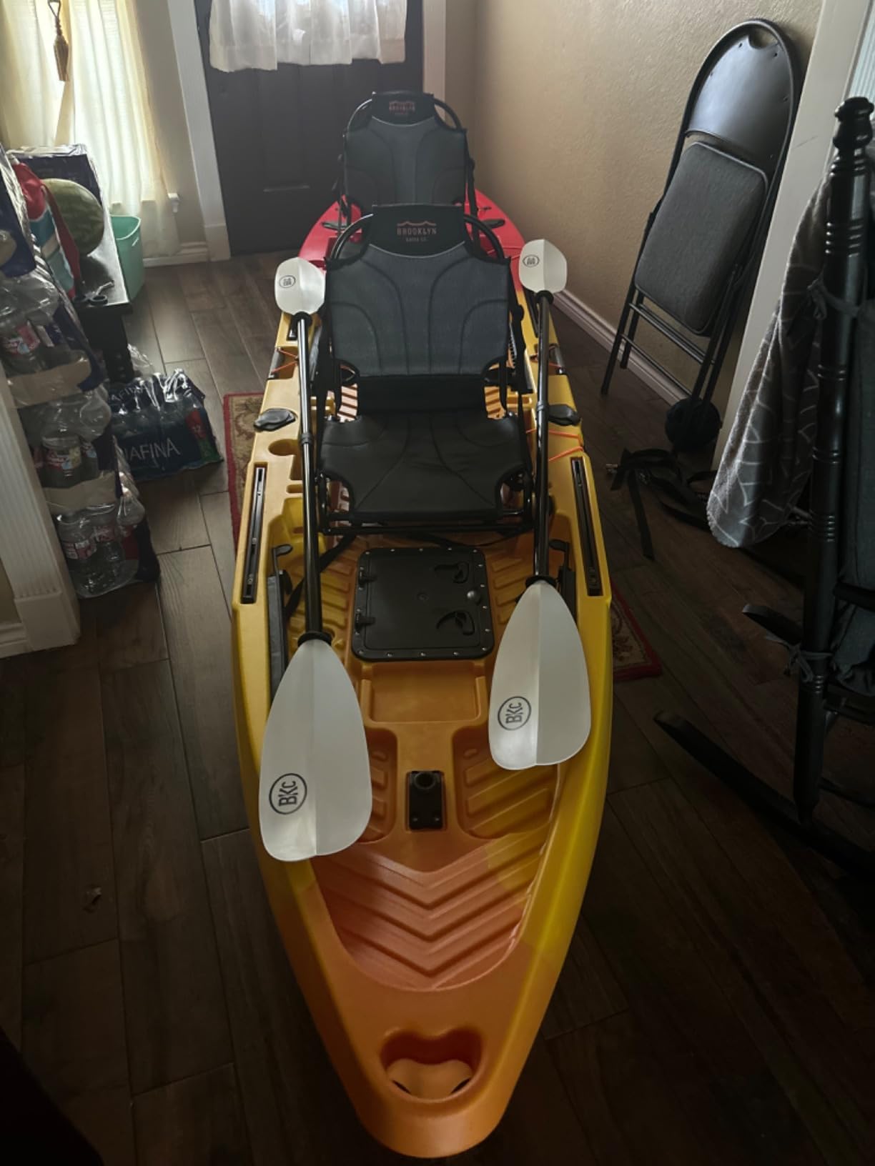 BKC Brooklyn 13.0 Pro Tandem Fishing Kayak, 2 to 3 Person | 800 lb capacity, adjustable frame seats, large dry storage, rod holders, stable wide hull, tandem or solo paddling customer photo 1