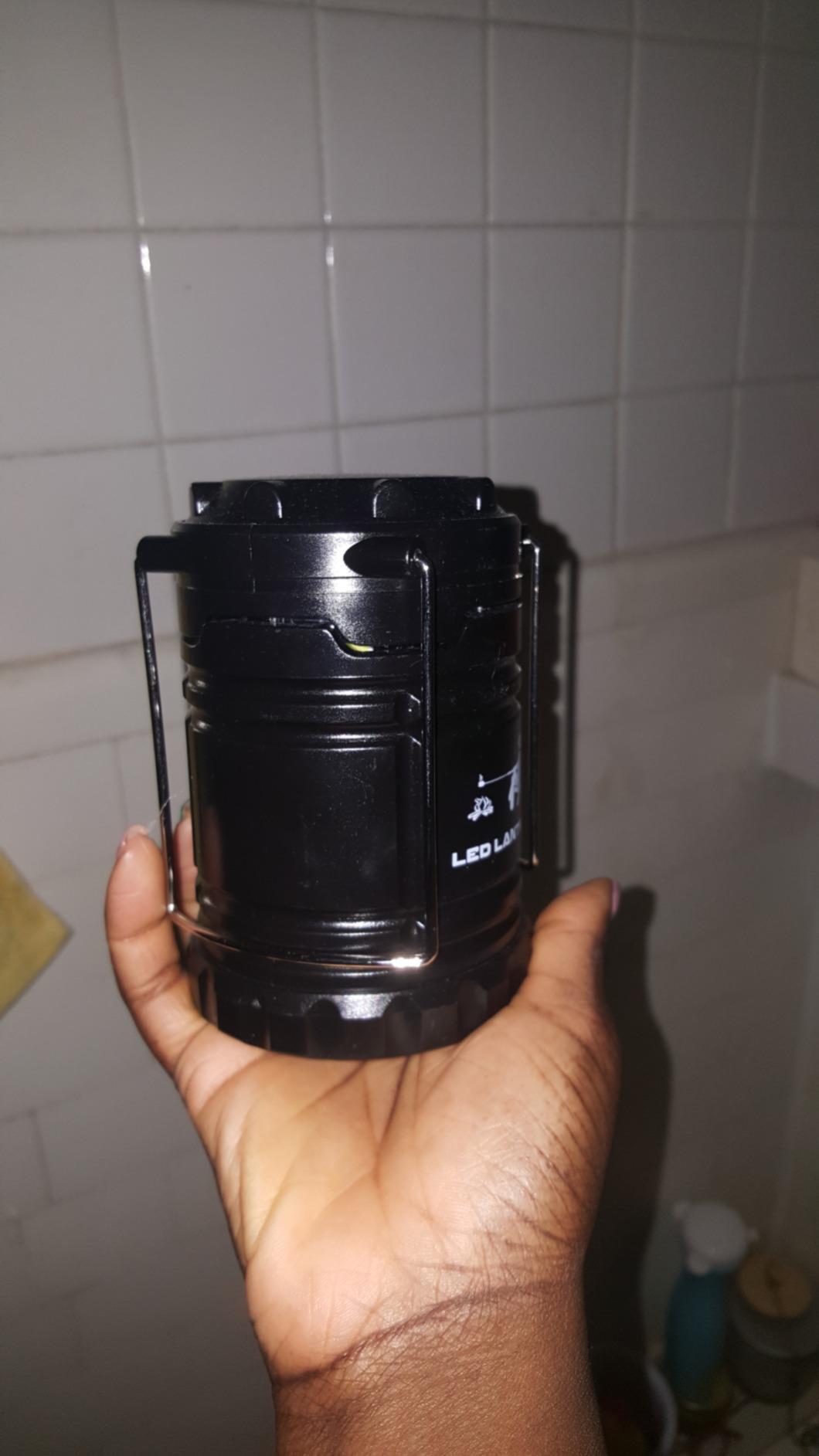 MalloMe Camping Lights LED Lantern Flashlights, Battery Powered Operated Lamp Tent Lanterns for Power Outages, Camping Essentials Outdoor, Home, Emergency Gear, Hurricane Survival (3 AAA batteries required) customer photo 2