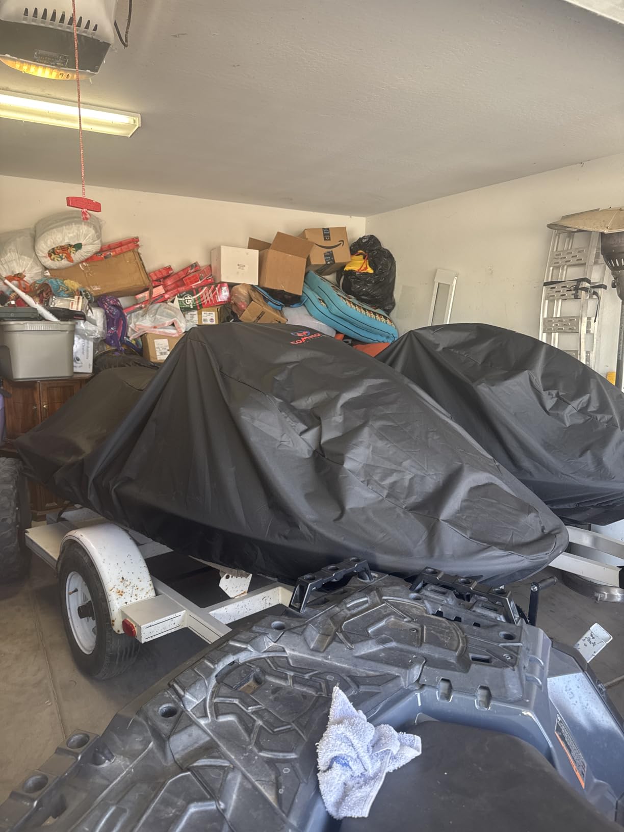 Comnova Jet Ski Cover 120-135 Inch - 600D Waterproof Trailerable Jetski Covers - Heavy Duty PWC Cover Fits Seadoo, Yamaha 2-3 Seater Personal Watercraft, All-Season Protection customer photo 2
