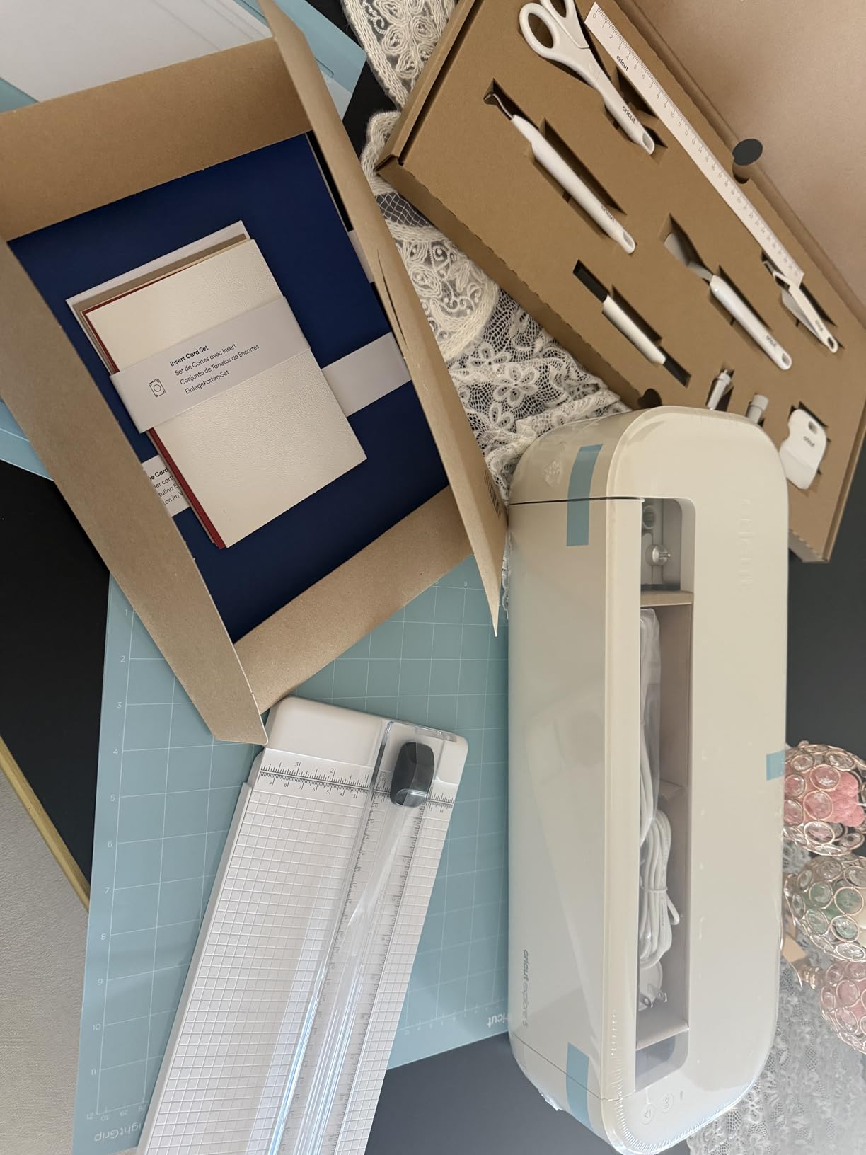 Cricut Explore 5 + Deluxe Bundle + Digital Content, Taupe | Includes Supplies for 100 Projects + Additional $30 Bonus Digital Content customer photo 2