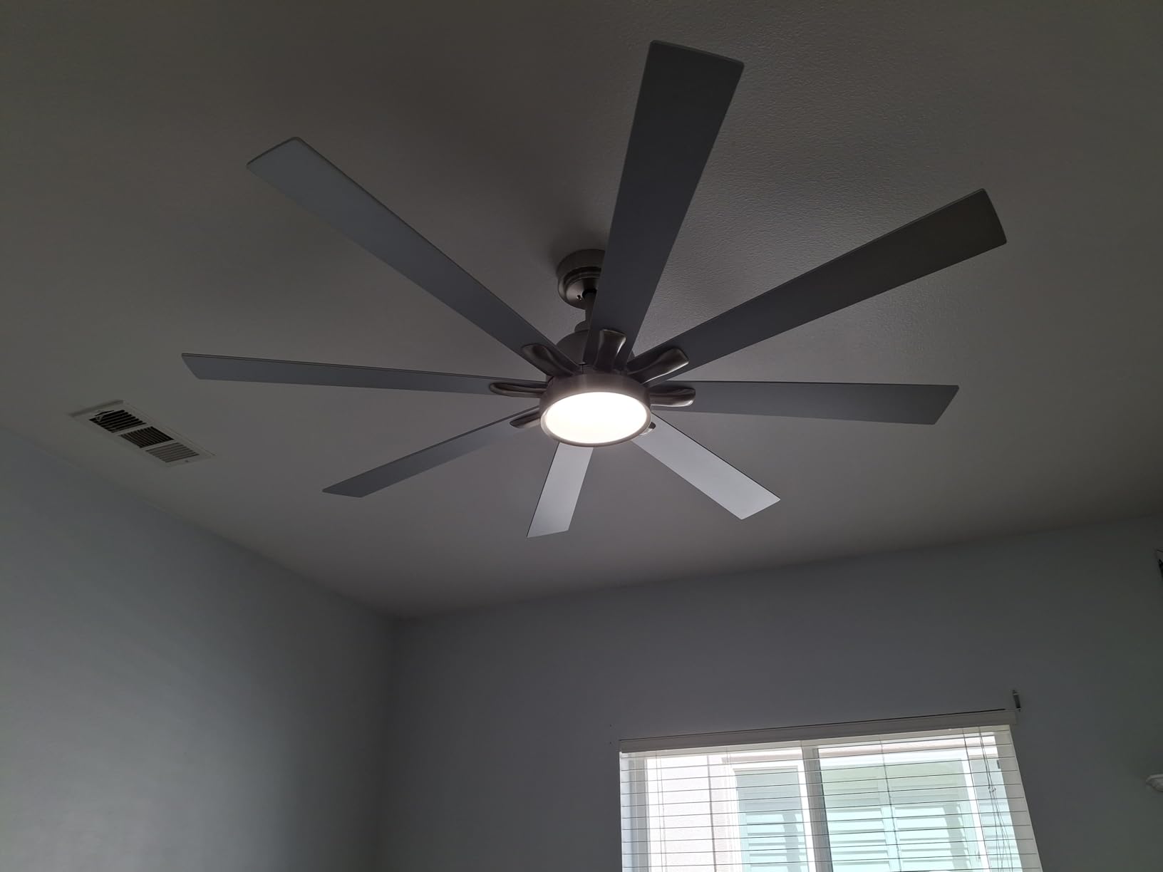 84 Inch Ceiling Fan with Light and Remote Contol, Large Air Volume | Quiet DC Motor, 3CCT Dimming, Timer, Memory Function, Walnut/Black Ceiling Fan for Living Room/Bedroom/Covered Patio customer photo 1