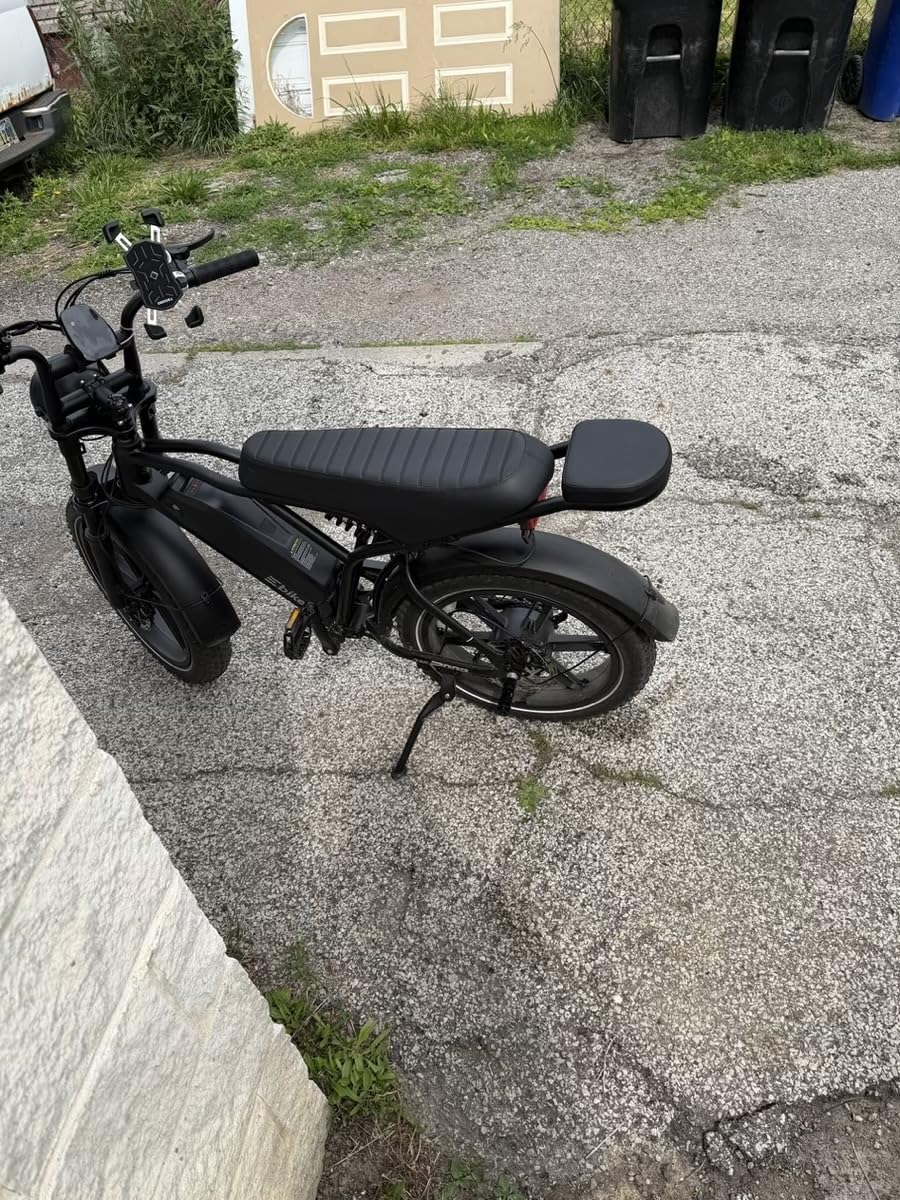 TST Electric Bike for Adults, 48V 15Ah Battery for Urban Cycling, Fat Tire | 1500W Peak Motor, Dual Suspension ,7-speed Gears, 3 Working Modes, Suitable for Commuters and Beginner Cyclists, Powerful customer photo 1
