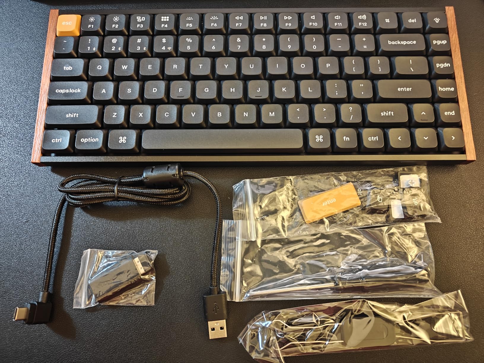K3 Max SE QMK 2.4 GHz Wireless & Bluetooth Mechanical Keyboard | Launcher Support, Ultra-Slim Body, Hot-swappable Low-Profile Red Switch PBT Keycaps for Mac Windows Linux (Aluminum + Wood) customer photo 2