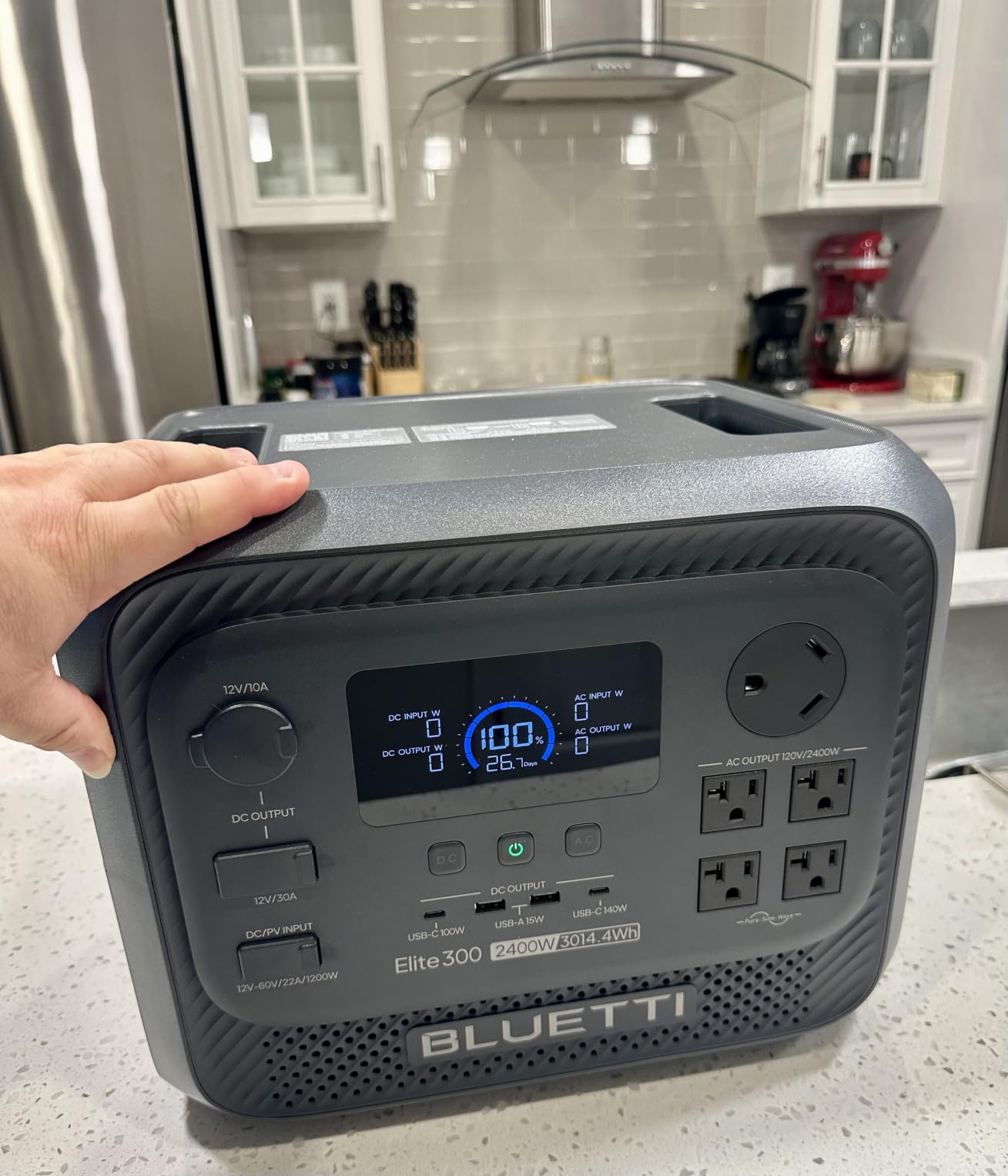 BLUETTI Elite 300 Portable Power Station for RV & Home Backup 3014.4Wh | 2400W (4800W Surge), LiFePO4 Battery, Smallest 3kWh Solar Generator for Emergency, RV Power with TT-30 RV Port & 12V/30A DC customer photo 1