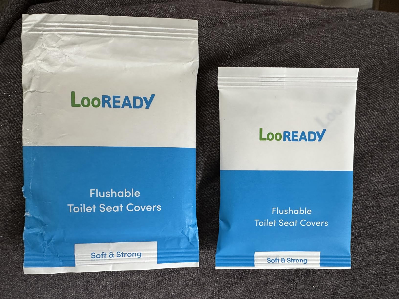 Toilet Seat Covers Disposable Flushable - Regular Size (16x19 inch) - Travel Size Individually Wrapped, Soft & Strong, Pocket Size, for Public Restrooms at the Office, for Commuters or Holiday (10 Pack) customer photo 2