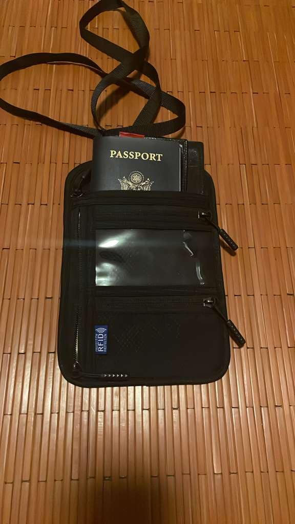 Neck Wallet for Travel, RFID Blocking Passport Holder - Slim Travel Pouch with Adjustable Strap | Holds Phone, Cards, Cash, Documents | Water-Resistant & Secure for Men & Women customer photo 1