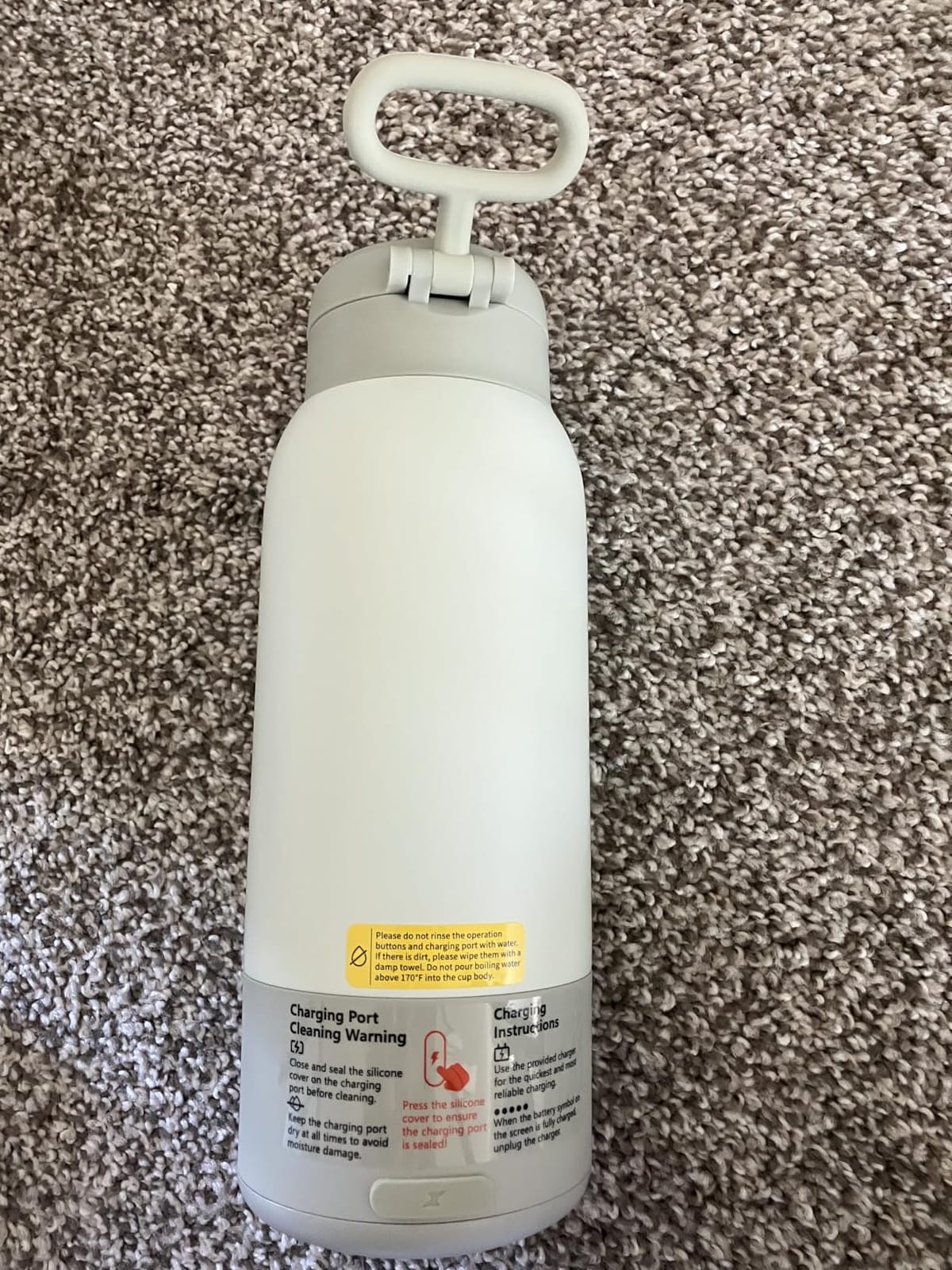Portable Bottle Warmer for Travel, 45W Fast Charging Milk Warmer 17oz | Large Capacity, Fast Heating Breast Milk Warmer, Long Battery Life, Precise Temp Control for Car, Outdoor customer photo 1