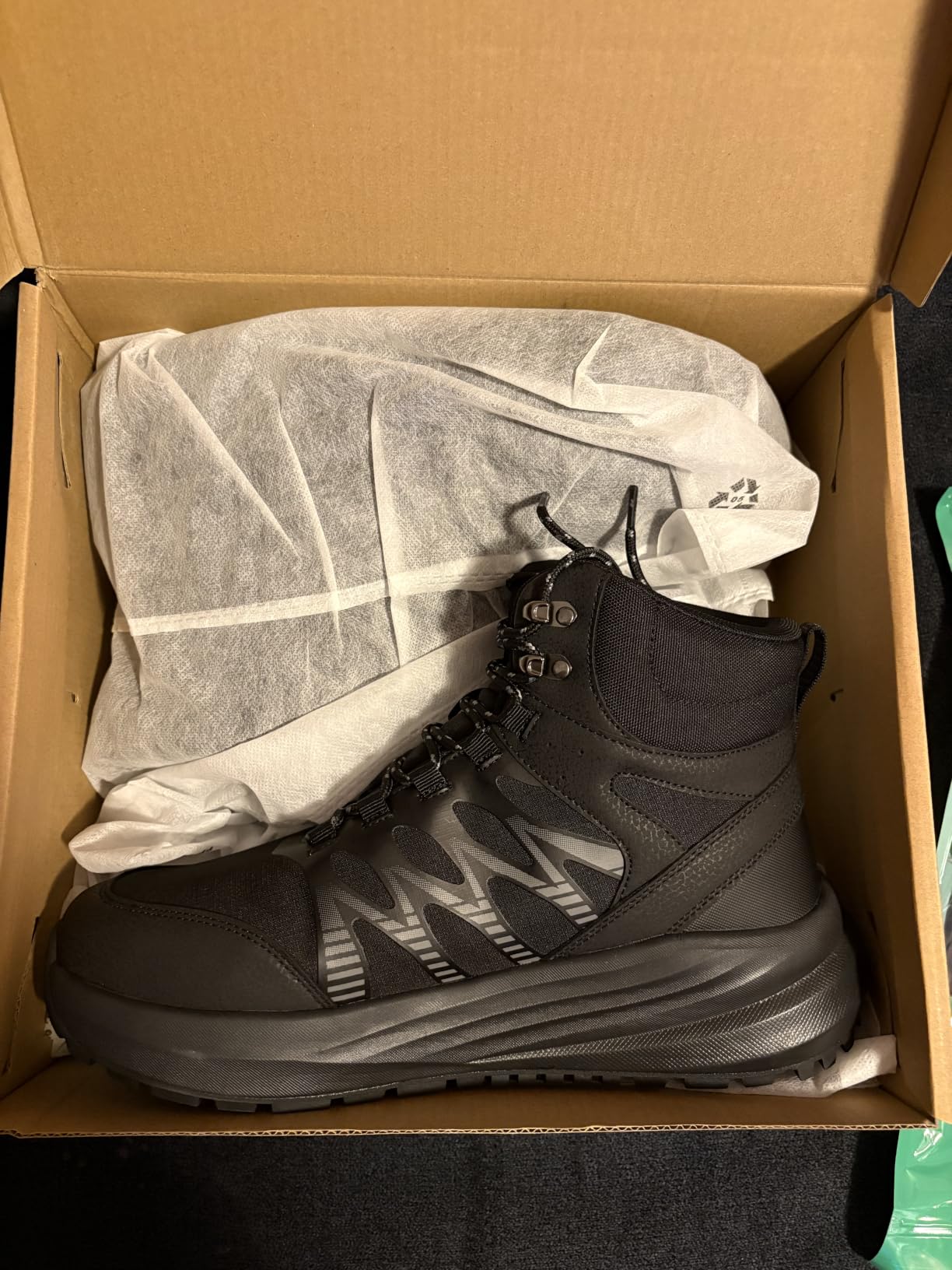Men's Orthopedic Wide Waterproof Hiking Boots for Plantar Fasciitis customer photo 2