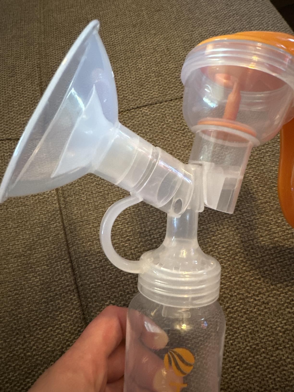 Hygeia Manual Breast Pump | One-Hand Use | Lightweight & Portable | BPA-Free | Comfortable, Quiet Suction | Includes 24mm & 28mm Flanges customer photo 1