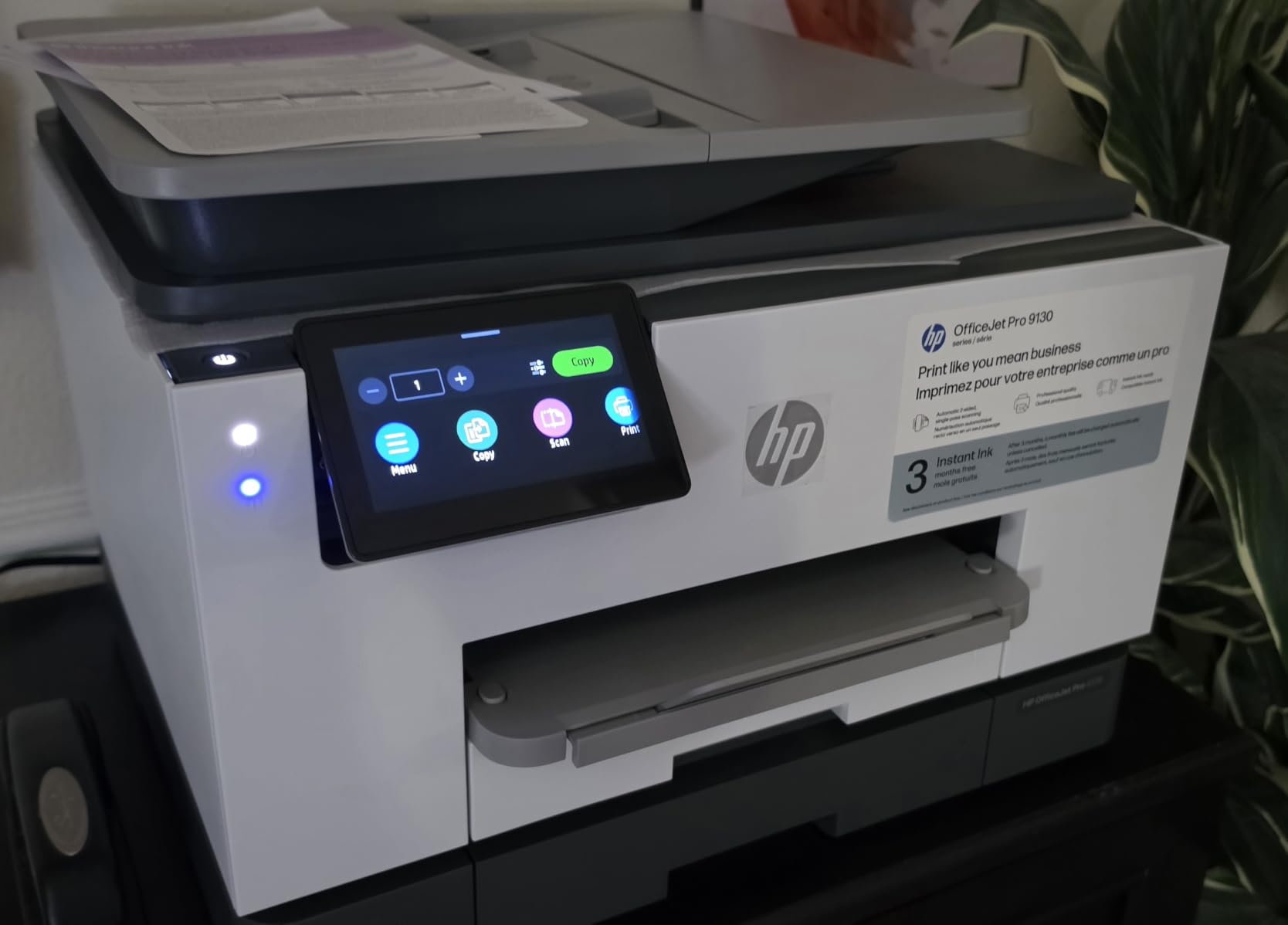 HP OfficeJet Pro 9135 Wireless All-in-One Color Inkjet Printer, Print, Scan, Copy, Fax, ADF, Duplex Print/scan, Best-for-Office, 3 Month Trial of Instant Ink Included, AI-Capable (C2WM0A) customer photo 2