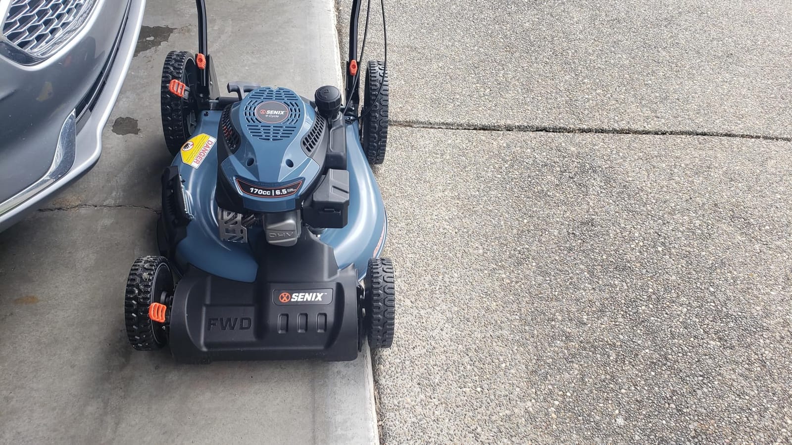 SENIX 21'' Self Propelled Gas Lawn Mower 170 cc, 6-Position Cutting, 3-in-1 | Mulching, Side Discharge and Rear Bagging, 4-Cycle OHV Gas Lawn Mower customer photo 1