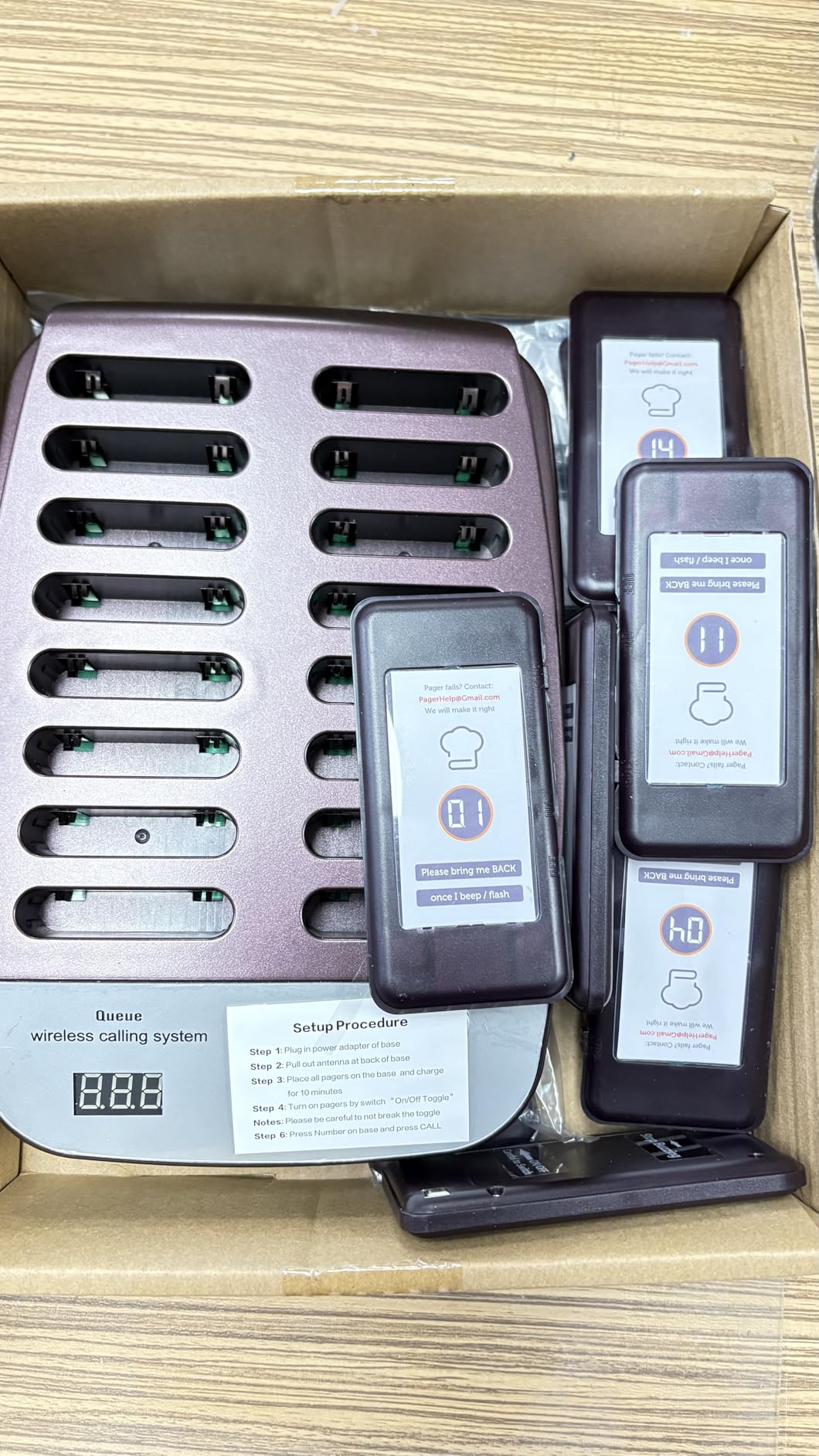 32-Count Pagers for Restaurant, Wide Cover Area Food Truck Waiting Beepers | Strong Signal Restaurant Paging System, Vibrate/Flash/Beep 6 Way Calling, Food Court Order Ready Buzzers Long Distance customer photo 2