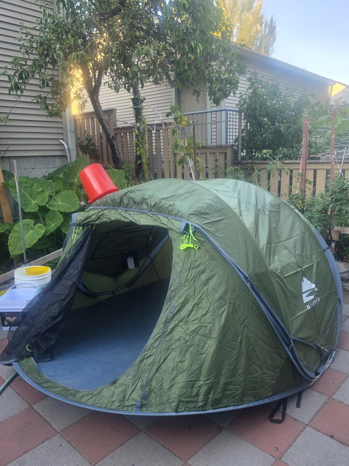 4/6 Person Easy Pop Up Tent, Camping Tent with Skylight and Rainfly, Waterproof, Quick Setup-Instant Tents for Camping Outdoor customer photo 1