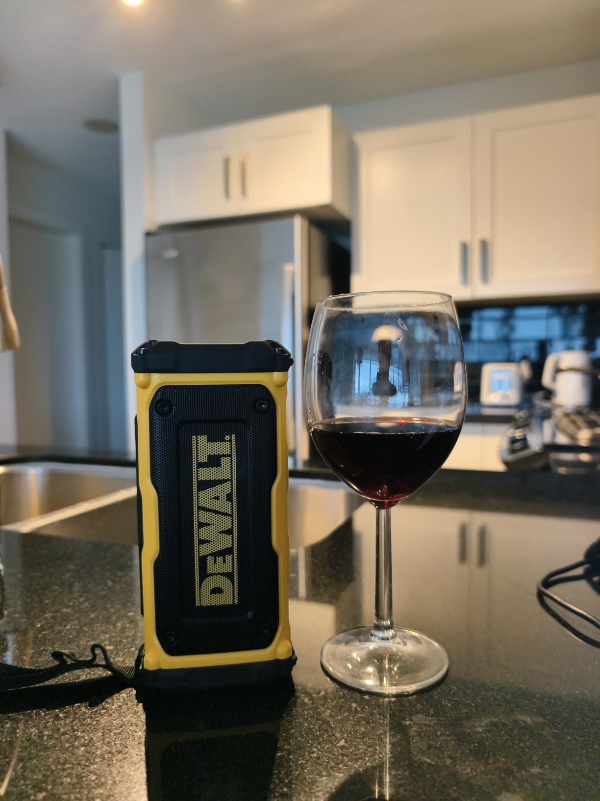 DEWALT Heavy Duty Magnetic ToughSound Pro Bluetooth Speaker - 22W | Jobsite Portable Speaker w/Built-in Magnets, IP67 Dust & Waterproof, 14H Runtime, Auracast Multi-Speaker Linking & EQ Modes customer photo 2