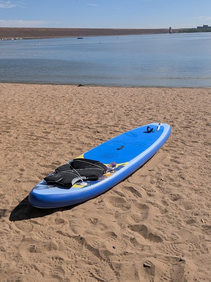 FunWater Inflatable Stand Up Paddle Board with Beginners SUP Accessories | 10'6''/11'SUP, Anti-Slip EVA Deck, Versatile Yoga/Family Inflatable Paddle Boards for Adults & Youth of All Skill Levels customer photo 2