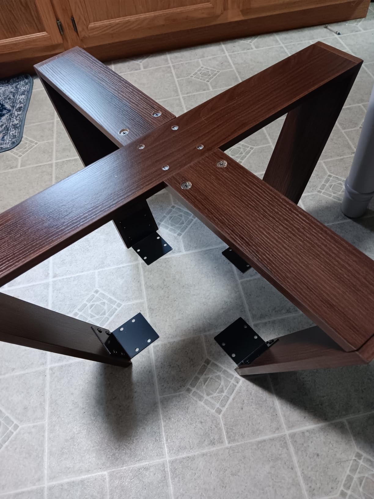 HAIOOU Round Coffee Table for Living Room with Open Storage - Walnut Wood | 31.5