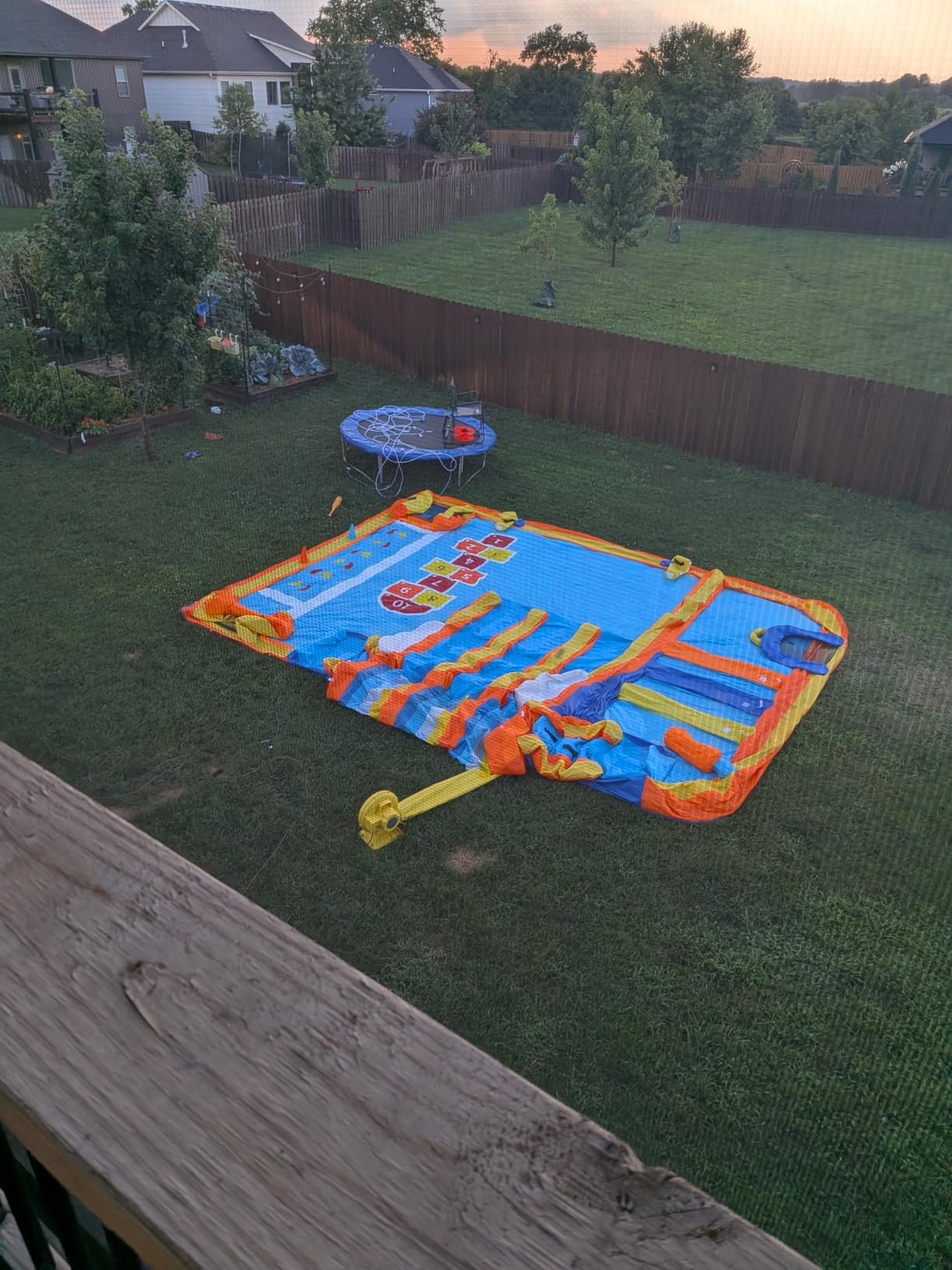 ELEMARA Inflatable Water Slide for Big Kids, 20.66x16.4FT w/Large Double-Layer Pool, Bounce House for Kids Backyard w/3 Extra-Long Slides, Climbing Wall, 2 Water Cannons,Water Spraying,750W Air Blower customer photo 2