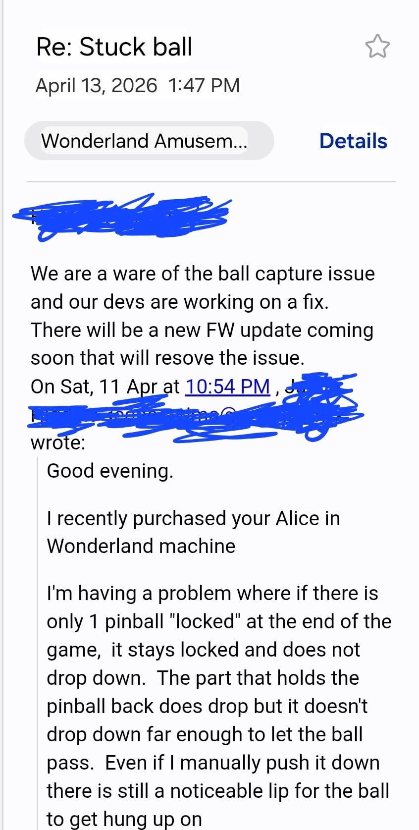Alice Goes to Wonderland Pinball Machine with LED Lighting | Home Pinball Machine with Real Flippers, Bumpers, Ramps & Multiball, Wi-Fi High Scores, Custom Art, Compact Arcade Cabinet customer photo 1
