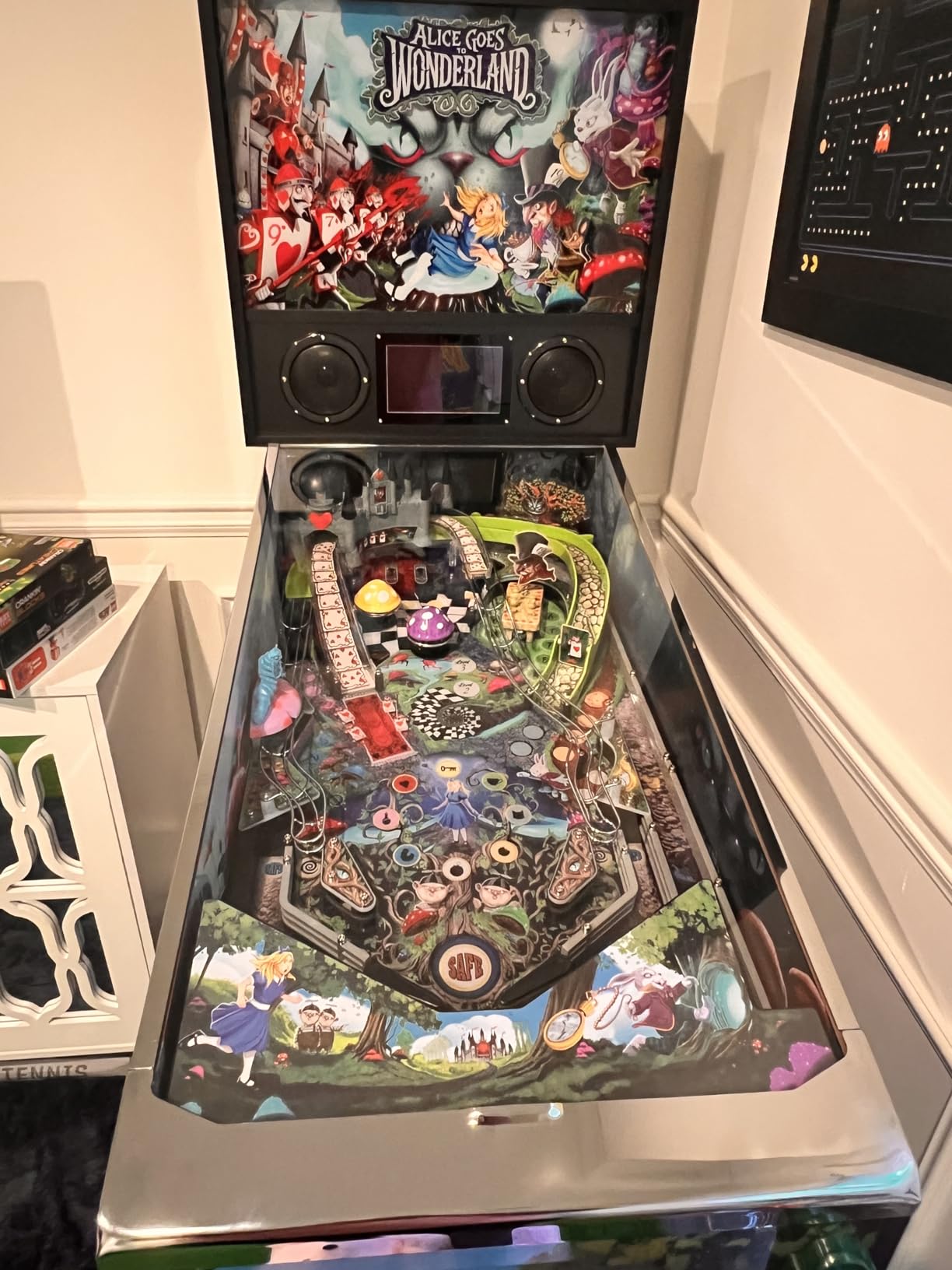 Alice Goes to Wonderland Pinball Machine with LED Lighting | Home Pinball Machine with Real Flippers, Bumpers, Ramps & Multiball, Wi-Fi High Scores, Custom Art, Compact Arcade Cabinet customer photo 2