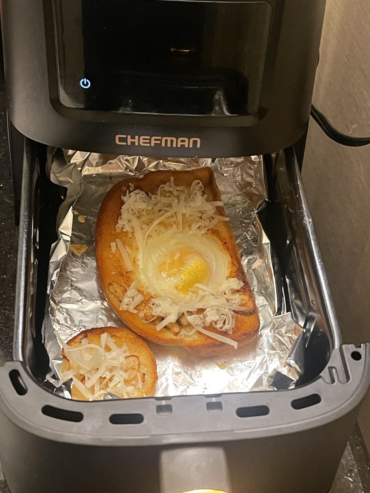 Chefman Compact Air Fryer 3.5 QT - Slim Design Fits Small Kitchens, 4-in-1 Air Fry, Bake, Dehydrate, Frozen, 450°F Max Temp, Narrow Footprint Saves Counter Space, Nonstick Ceramic, Dishwasher-Safe customer photo 1