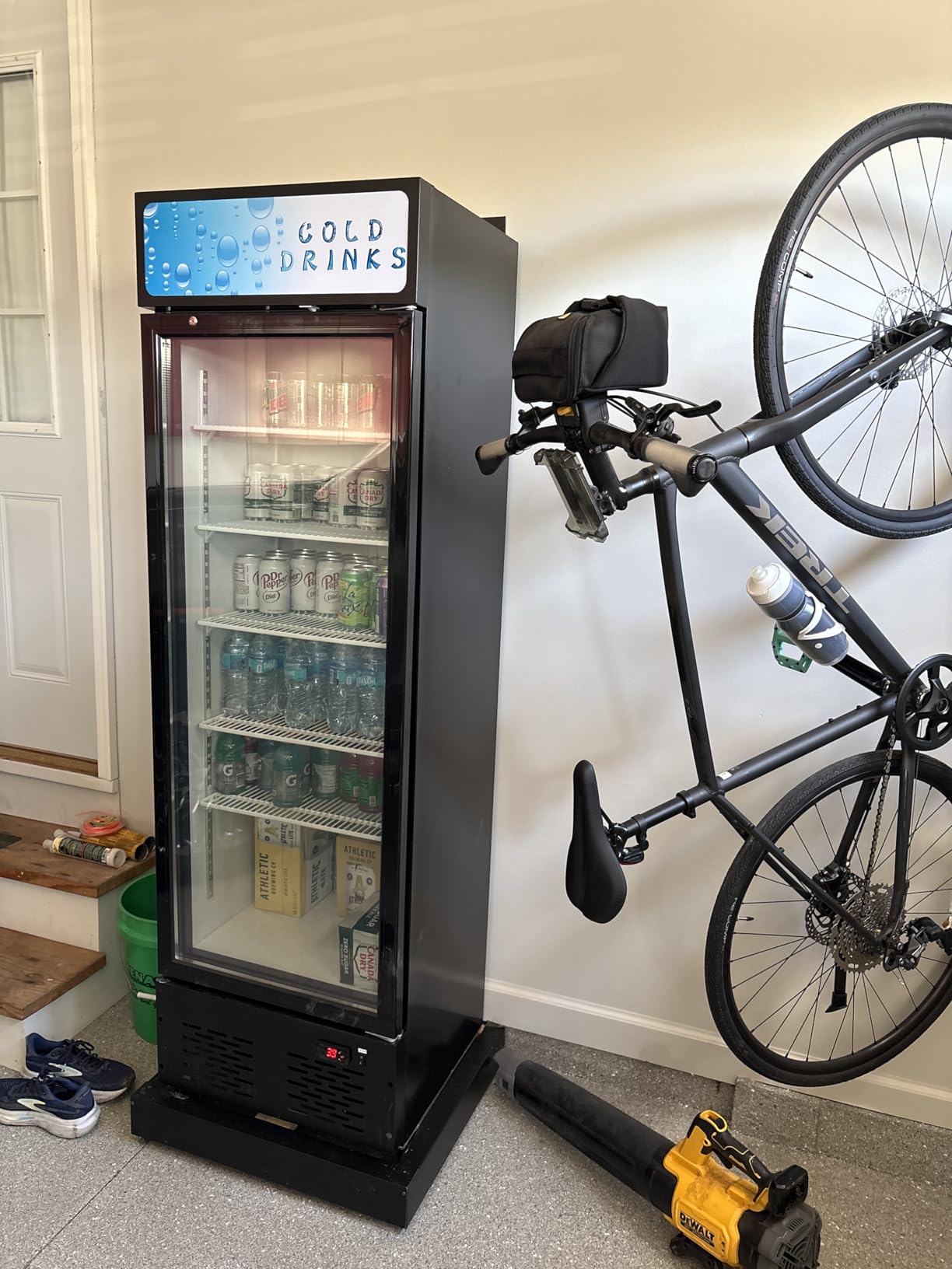 41.3''W Commercial Beverage Refrigerators, 30 Cu.ft. Glass Door Refrigerator Upright Display Cooler with Soft LED Light and Adjustable Shelves for Restaurant Grocery Stores Home customer photo 2