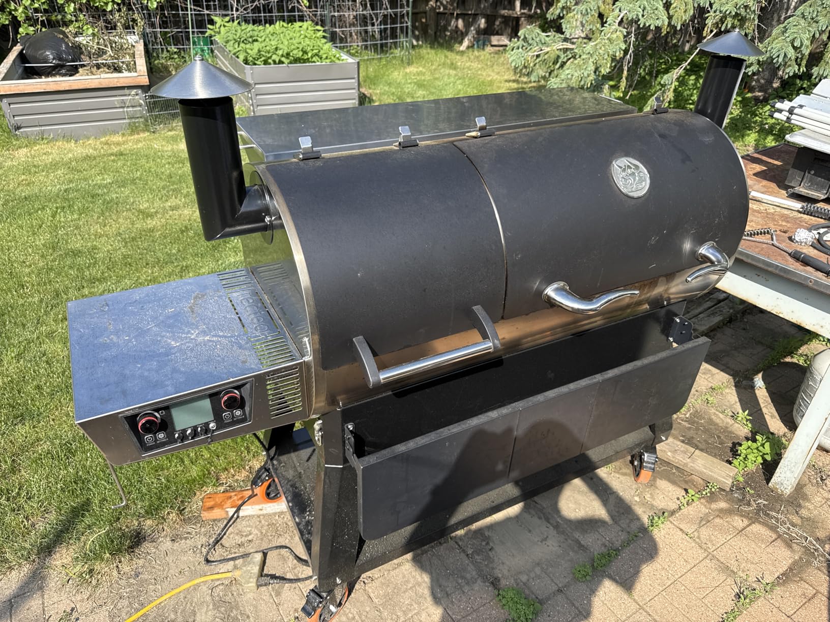 DualFire 1200 Wood Pellet Smoker Grill, Wi-Fi Electric Pellet Grills, Dual Chambers for Hot and Fast + Low and Slow Cooking | DualFire 1200 + Grill Cover Bundle customer photo 2