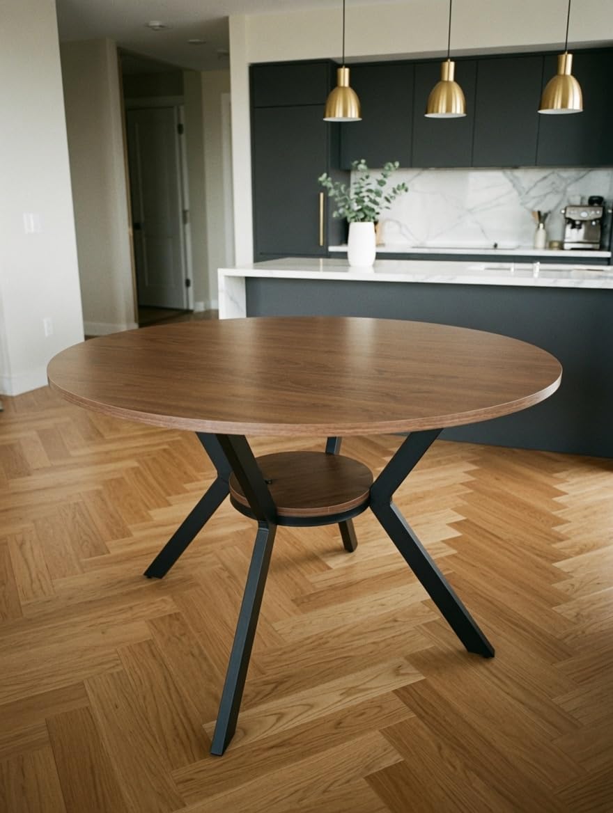Extendable Dining Room Table for 4 6 8, 55