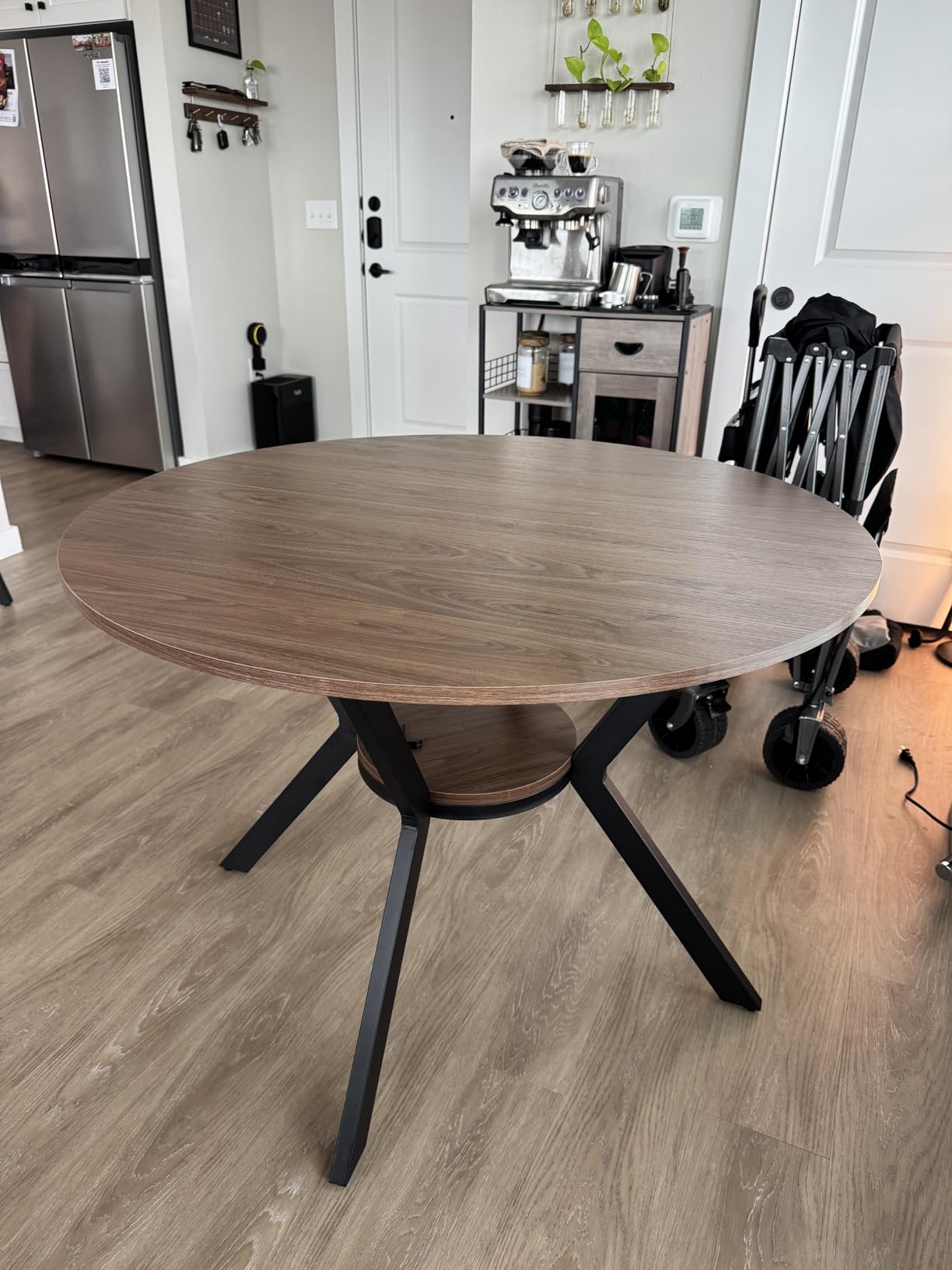 Extendable Dining Room Table for 4 6 8, 55