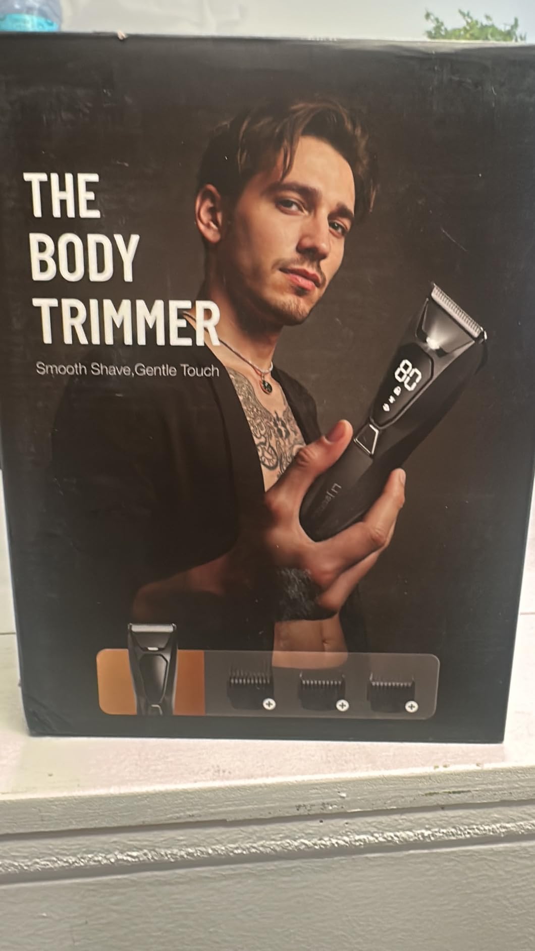 Body Hair Trimmer for Men: Wireless Charging Pubic Hair Trimmer with 90Min - Wet or Dry Body Groomer, 4000K LED, Electric Ball Shaver with Display & Light customer photo 1