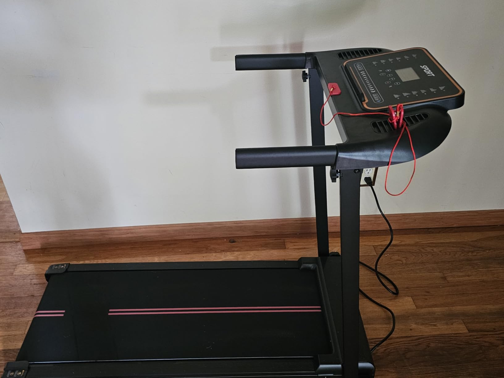 Treadmills for Home Walking Pad - Foldable Treadmill Under Desk with Handle Bar 0.6-6.2 MPH Portable Folding Pads Compact Running Machine Quiet Lightweight customer photo 1