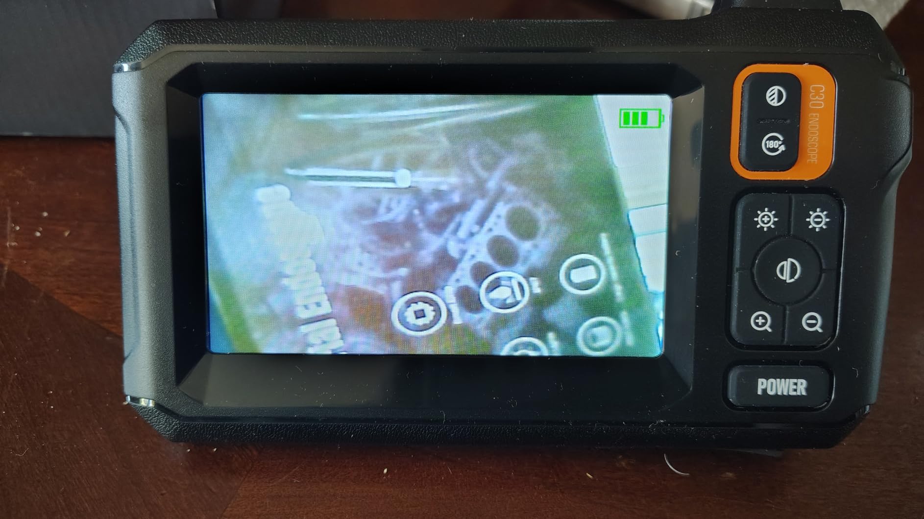 Endoscope Camera with Light, Inspection Borescope Camera with 4.3