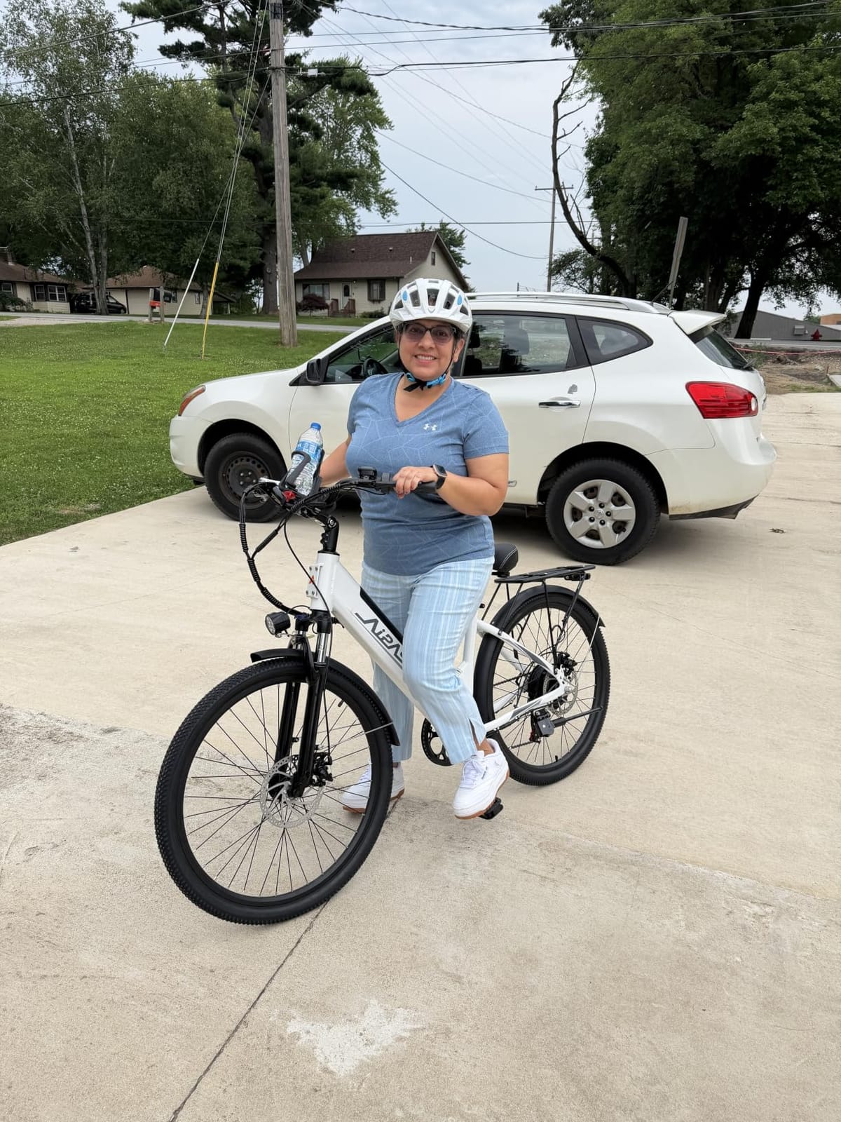 Aipas C1/C2 Electric Bike for Adults, 1100W Peak Motor, 62-Mile Range Ebike, 48V 12.8Ah Removable Battery, 26